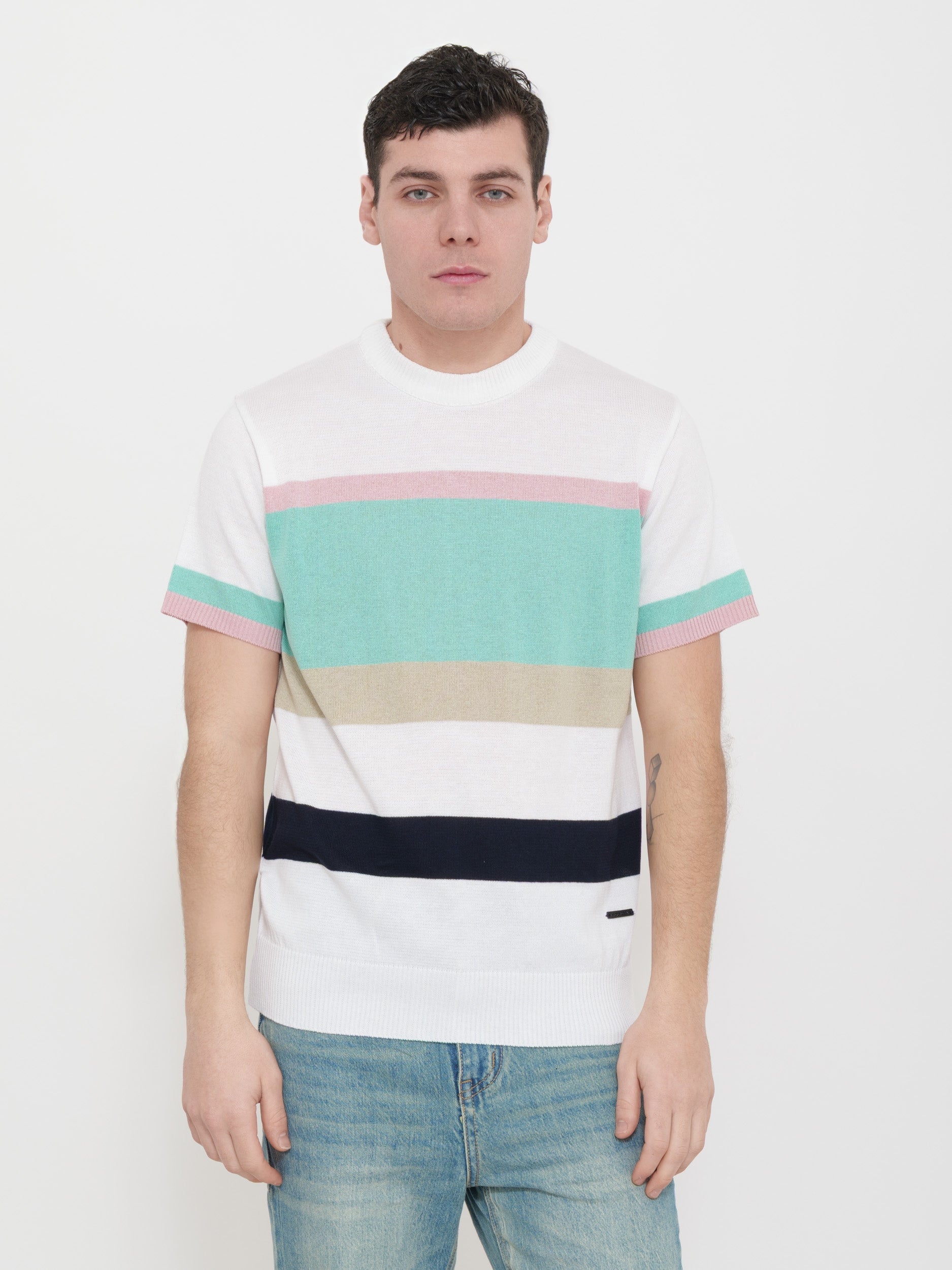 Maglia in filo manica corta victor cool 100% cotone Made in italy