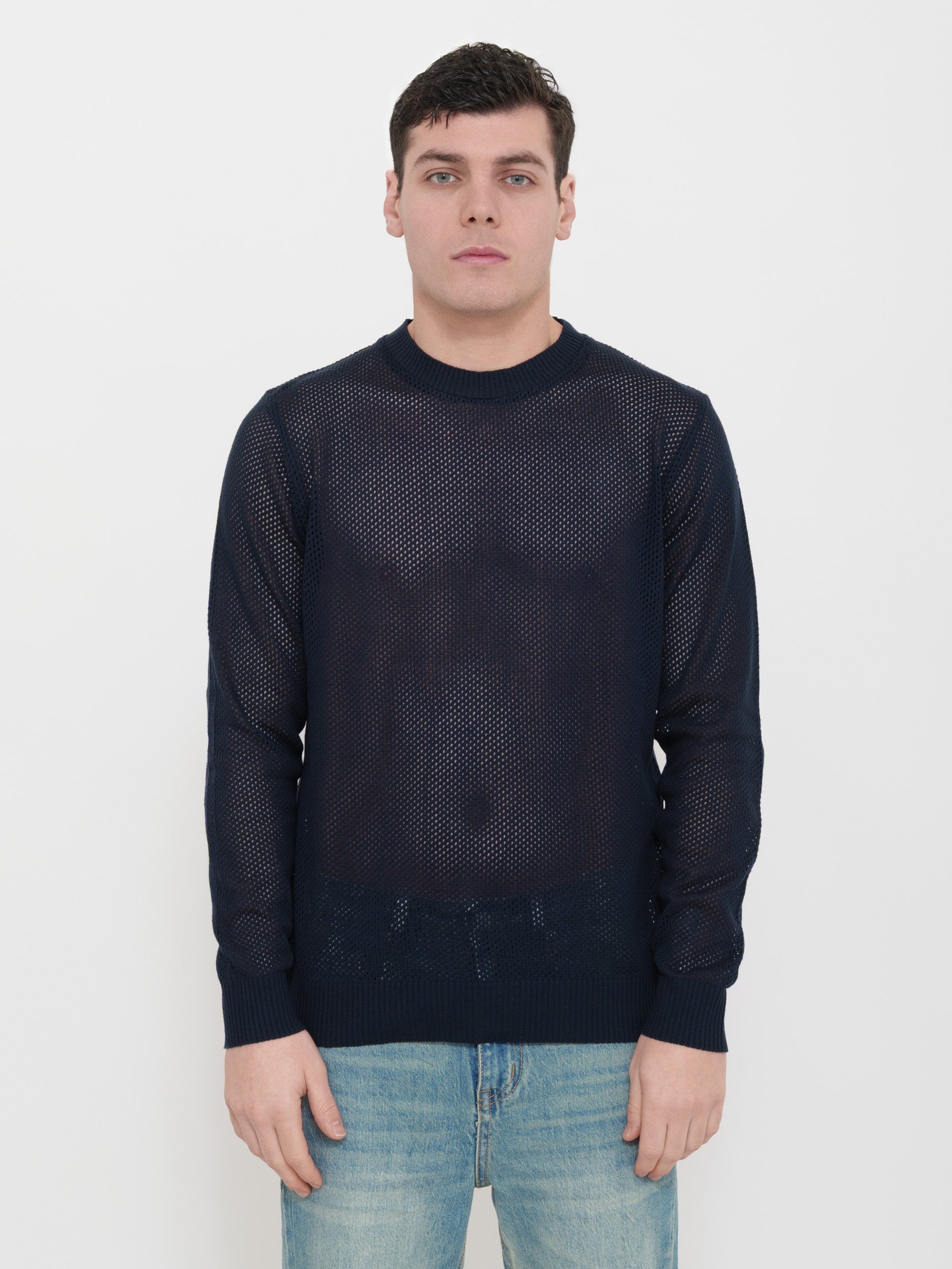 Pullover traforato Victor cool made in Italy 100% cotone