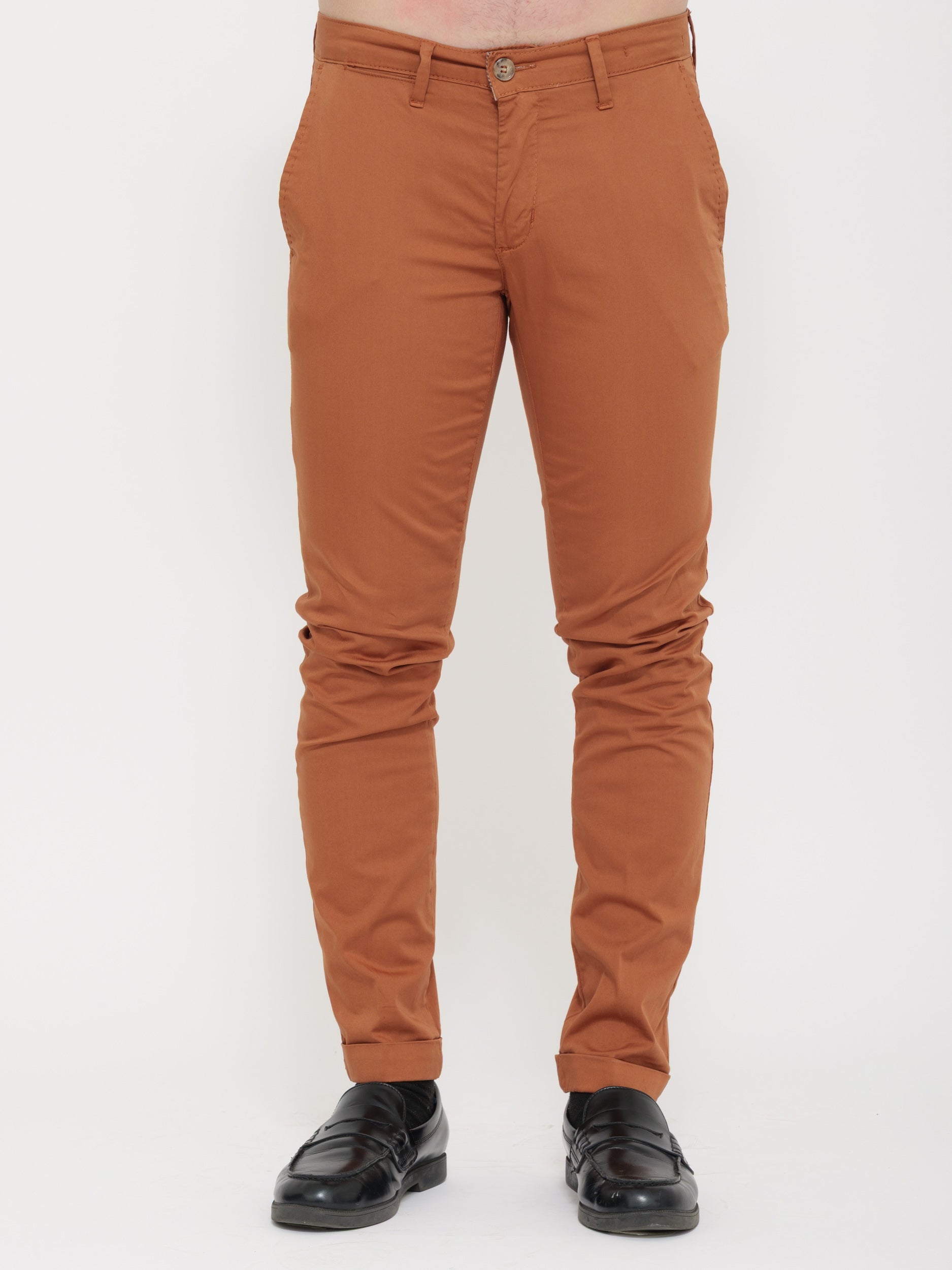 Pantalone victor cool coccio skynny fit
