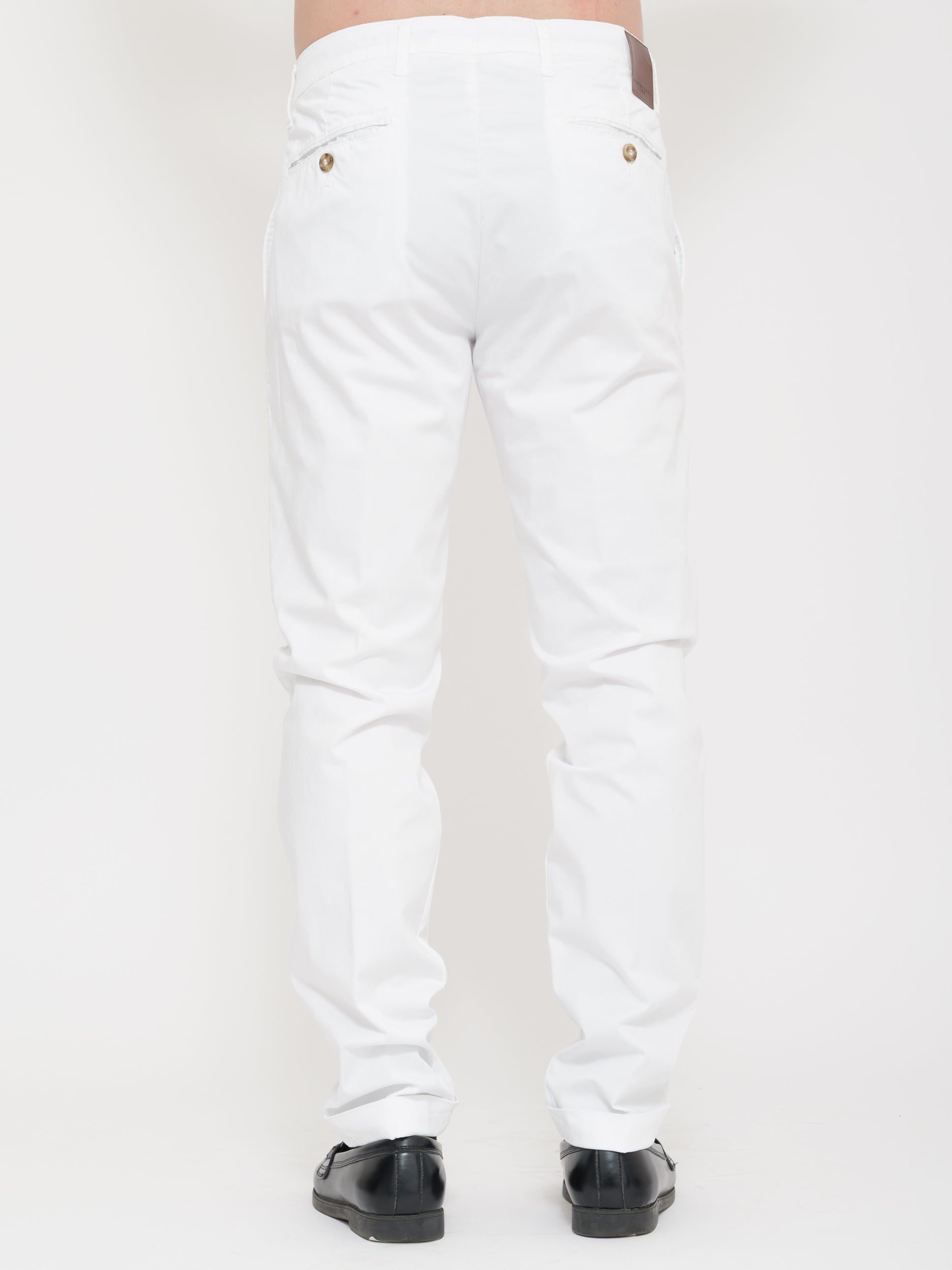 Pantalone fit skinny beige victor cool white