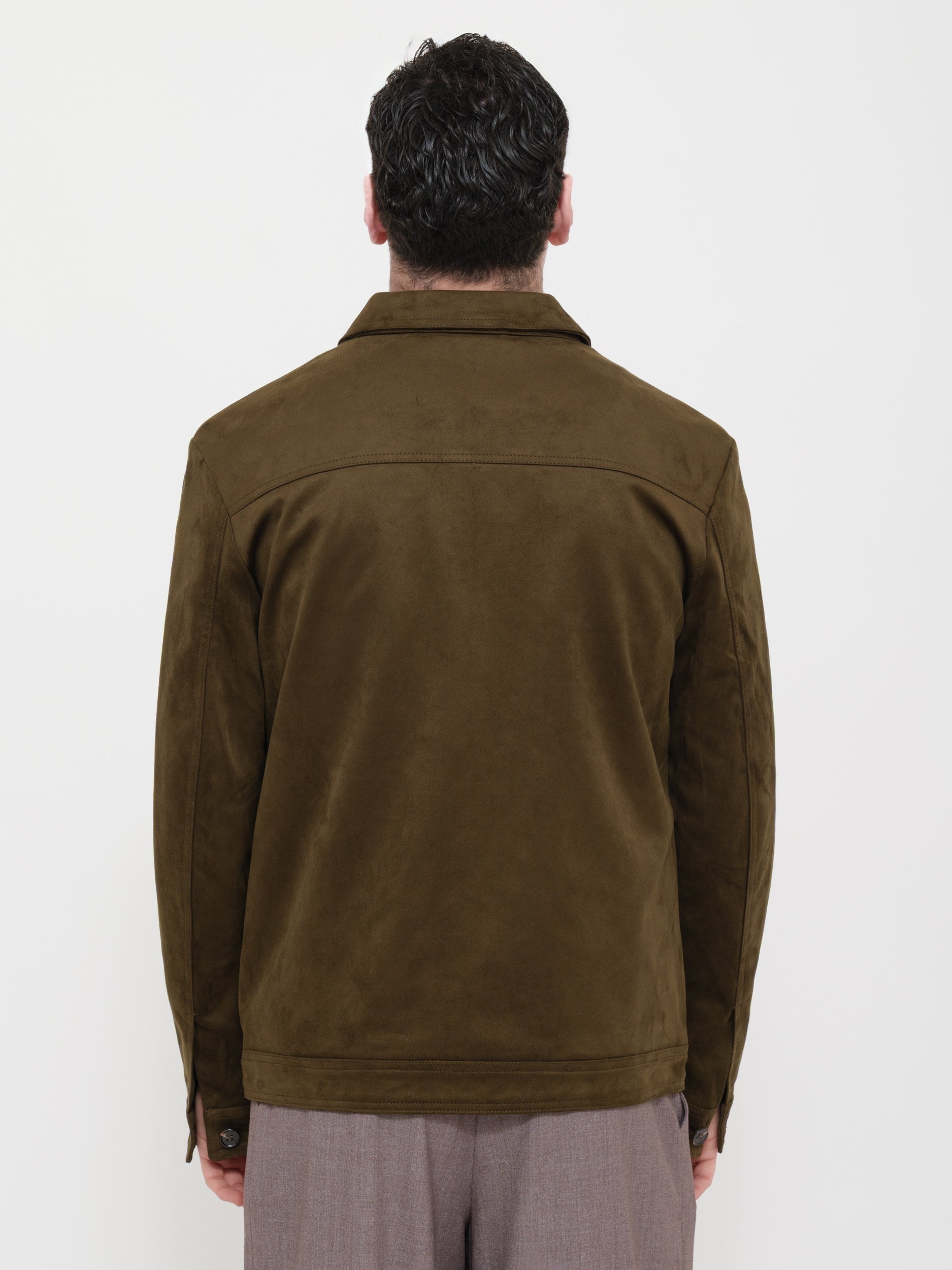 giacca workwear victor cool marrone caldo tessuto effetto scamosciato
