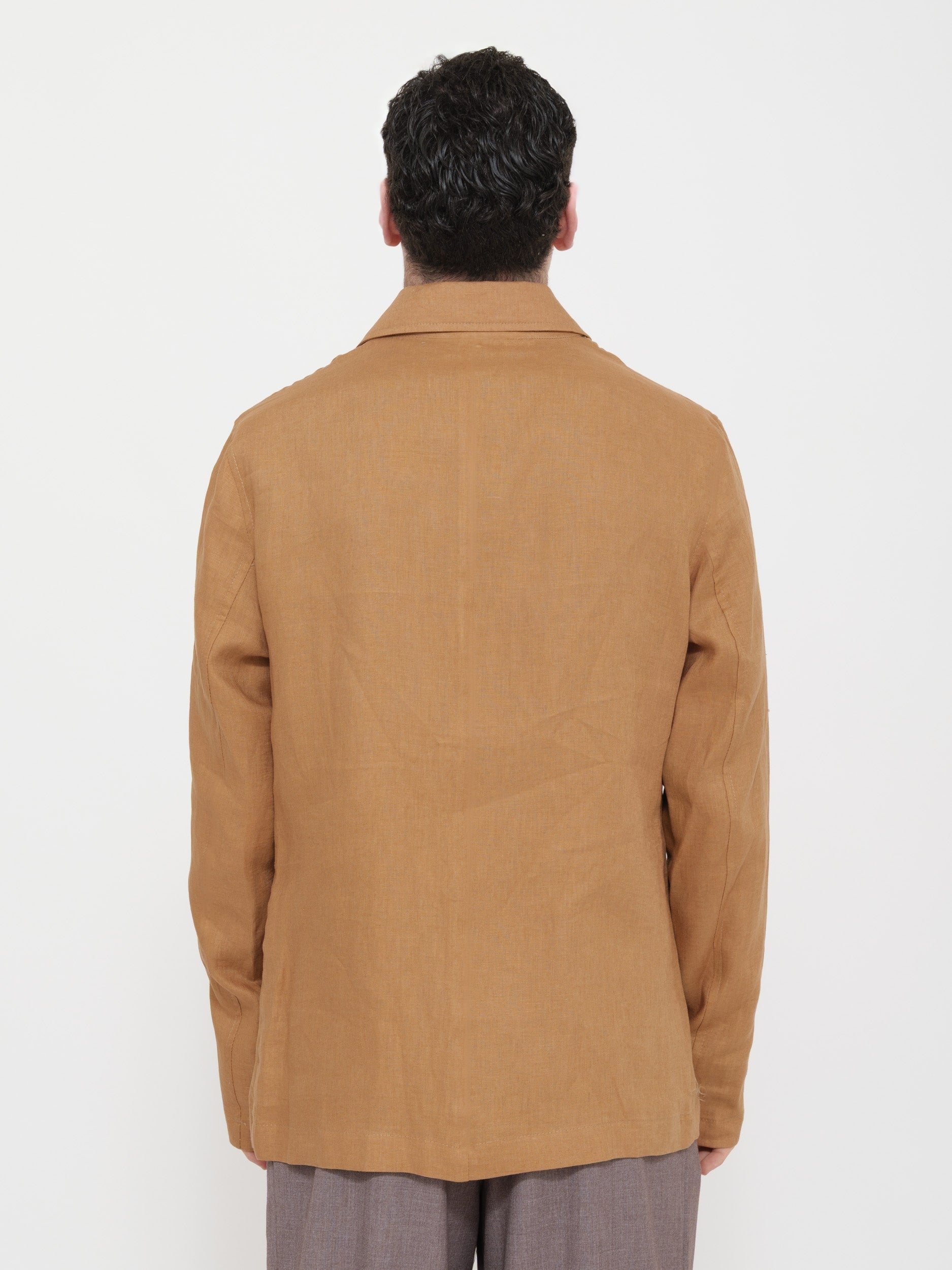 Giacca con colletto 100% lino victor cool