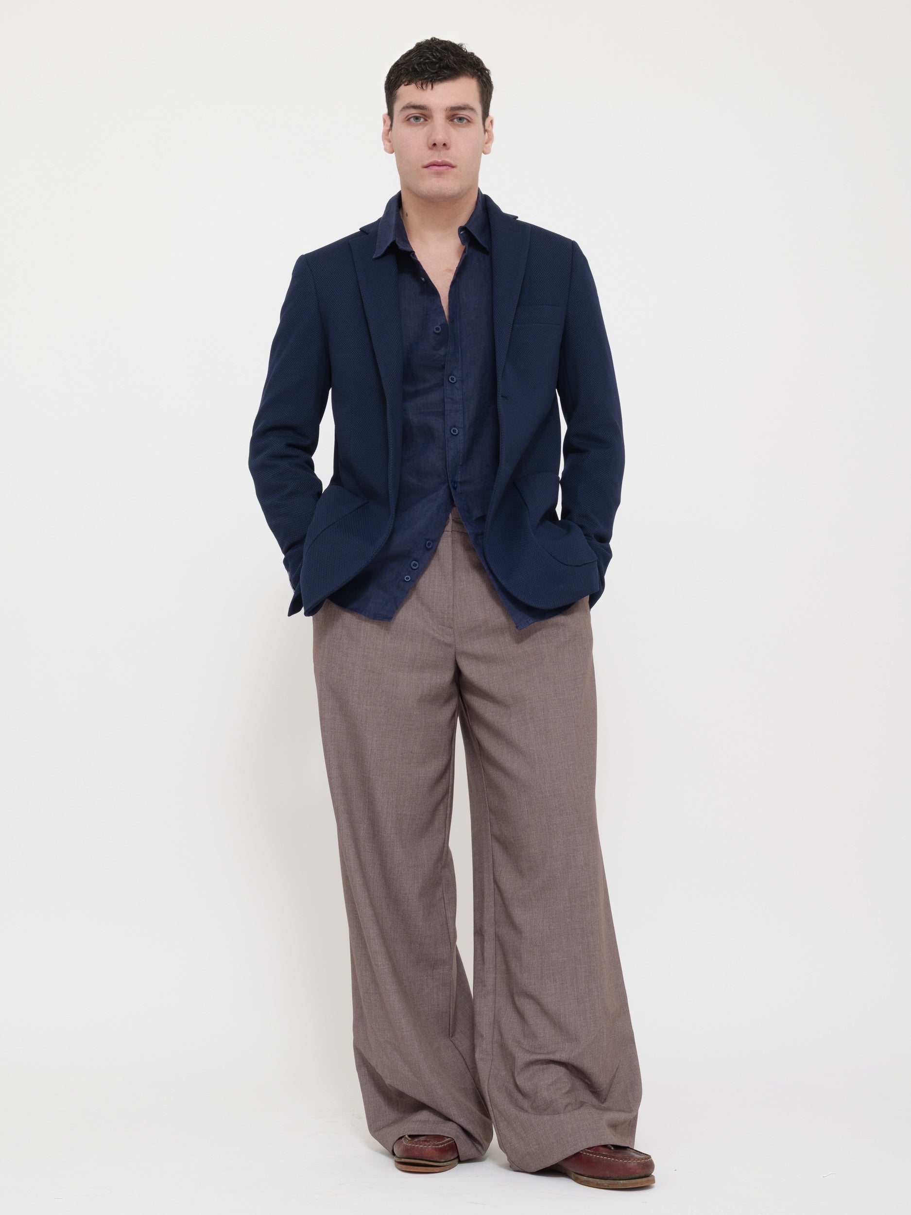 Giacca blu victor cool sfoderata