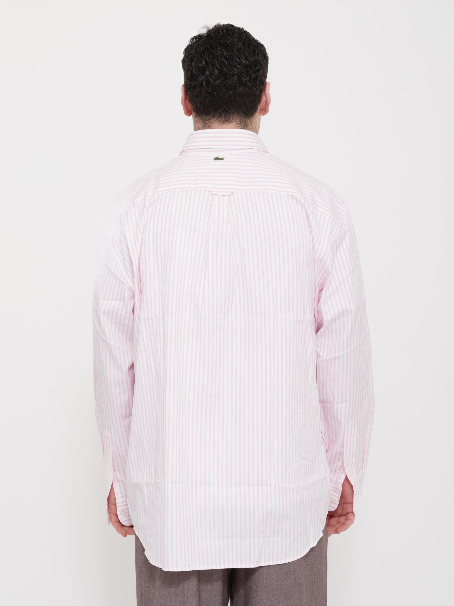 Camicia Lacoste righe rosa