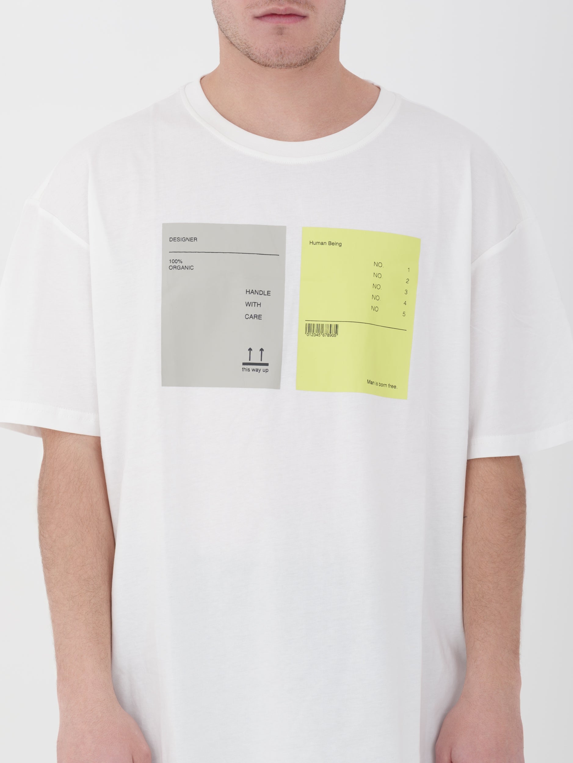 IMPERIAL - t-shirt bianca/ giallo