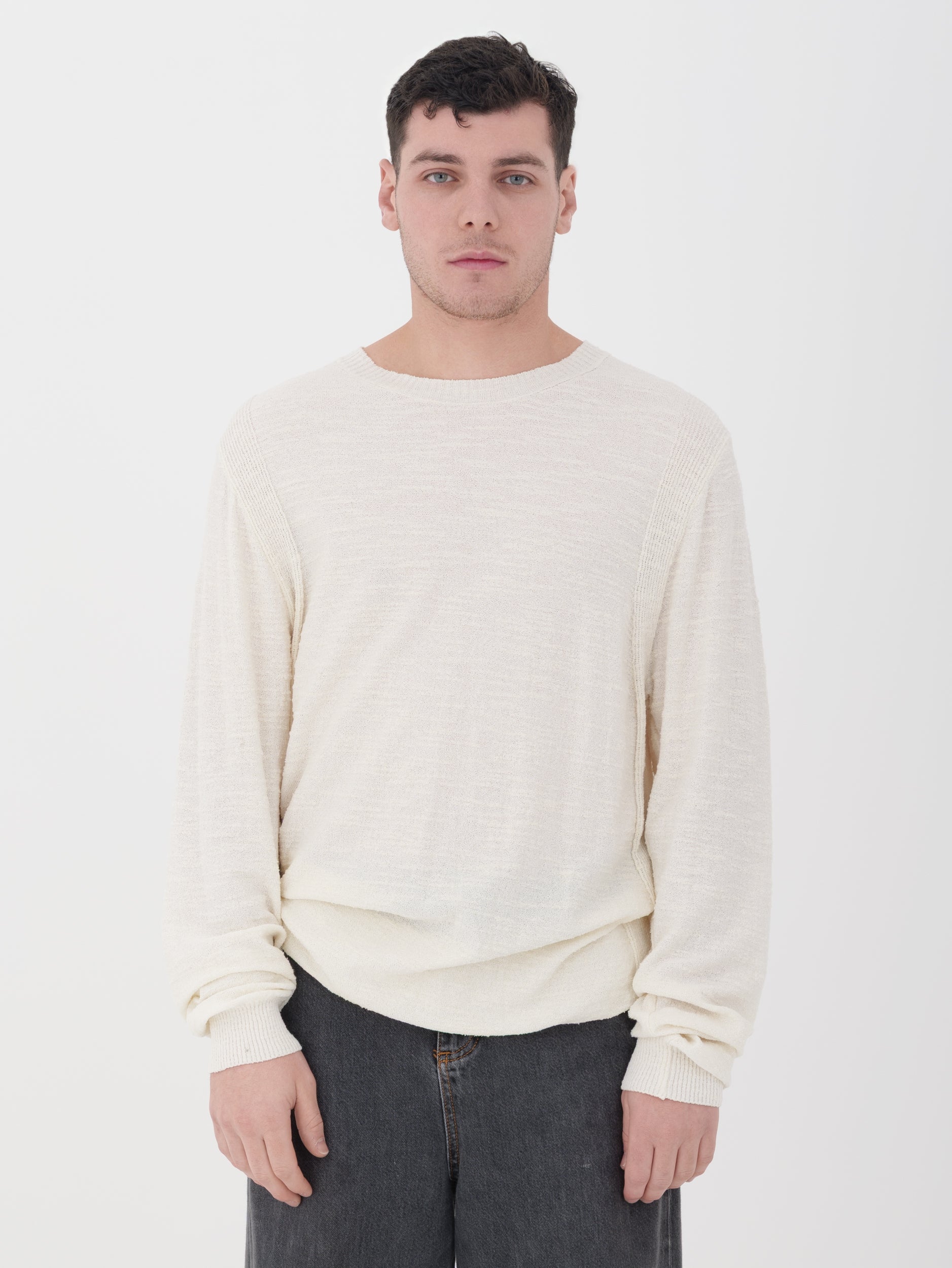 IMPERIAL - long sleeve in maglina bianca