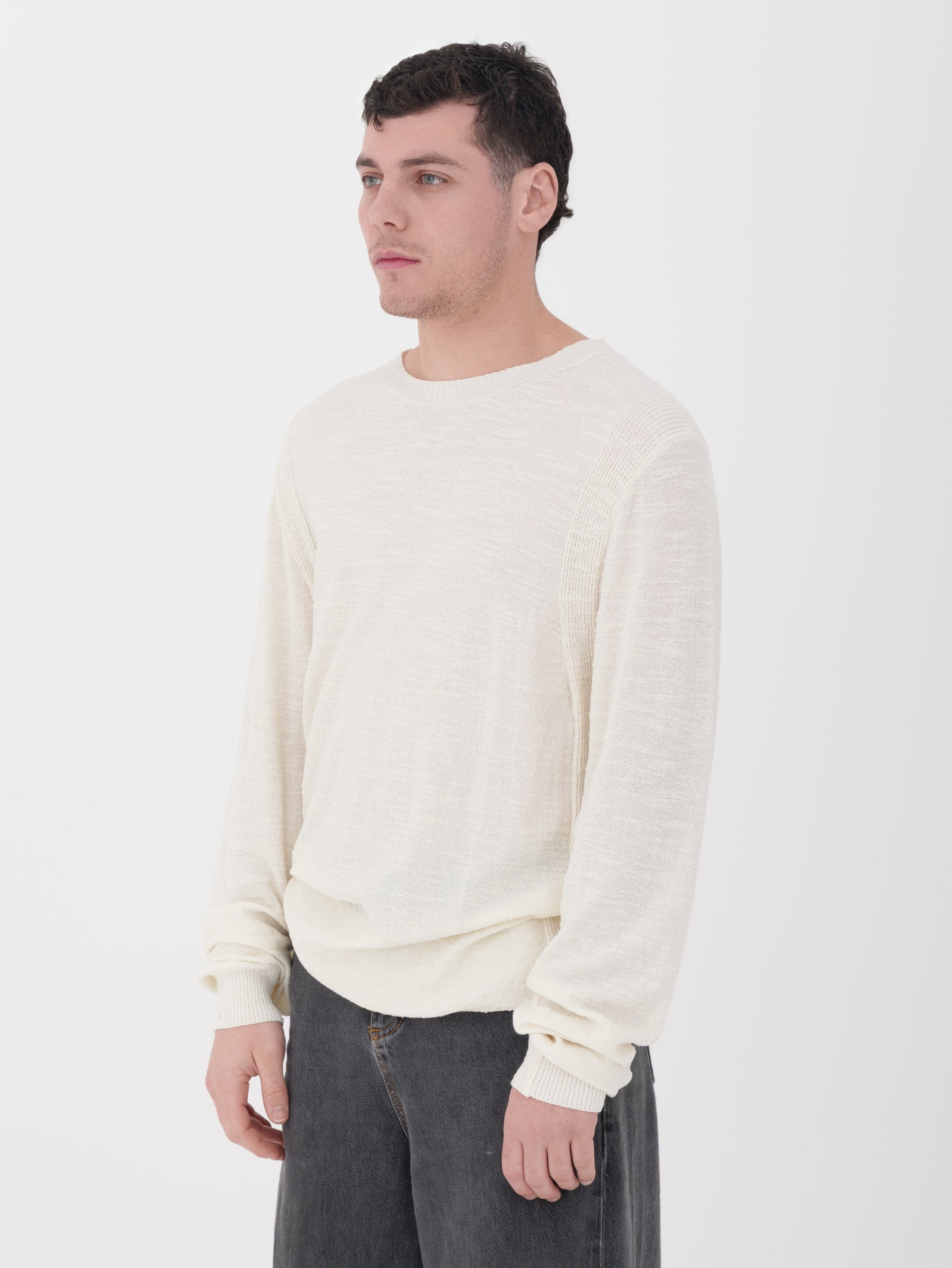 IMPERIAL - long sleeve in maglina bianca