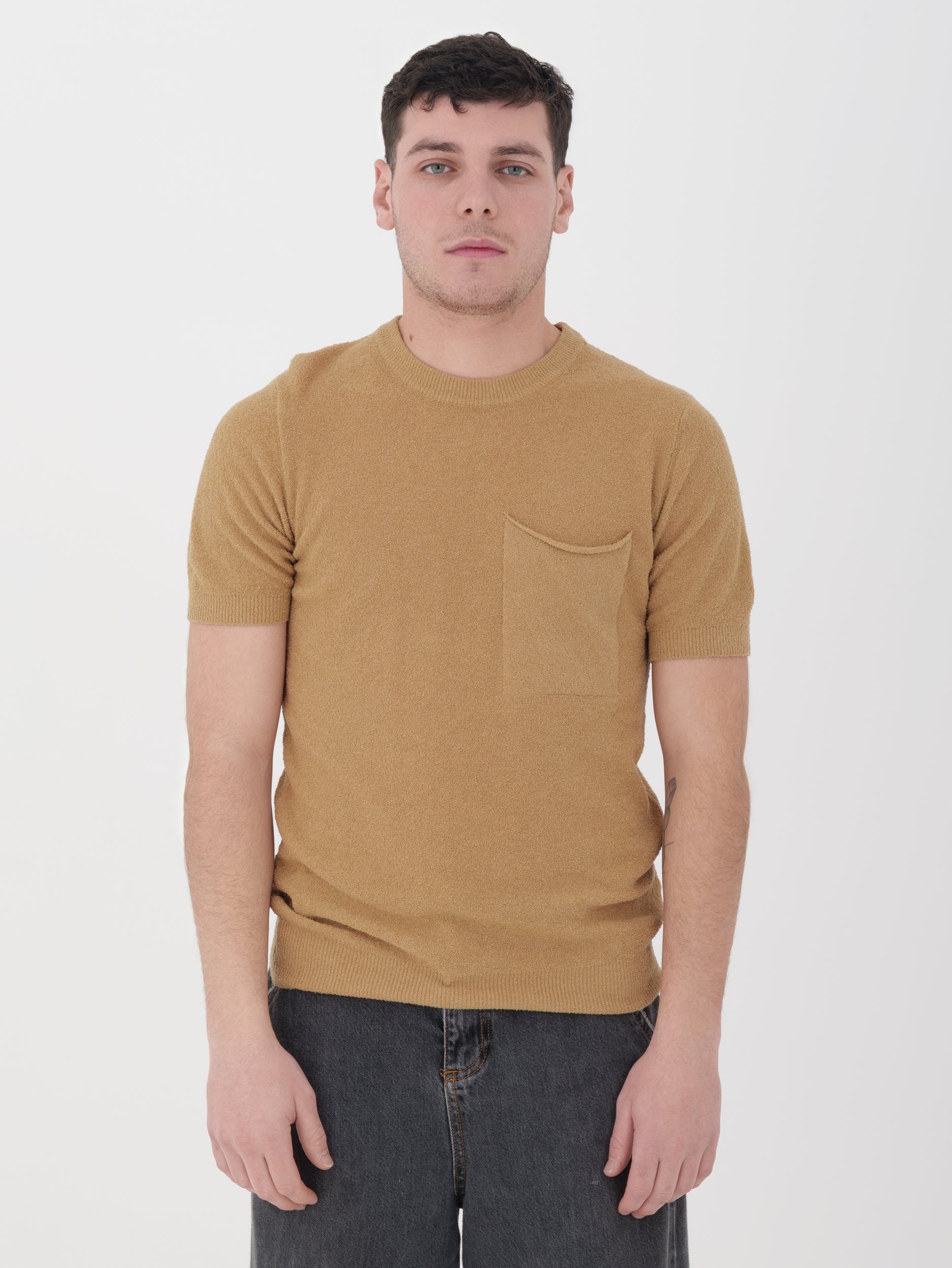 Imperial - pullover maniche corte brown