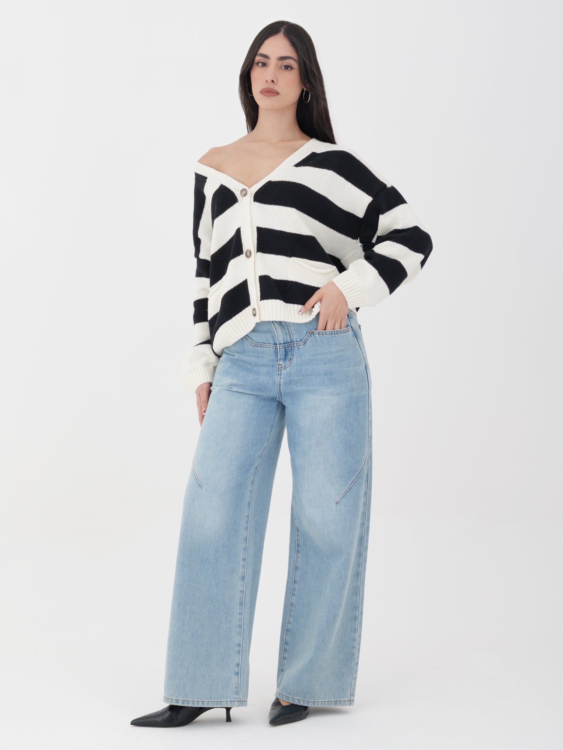 Cardigan Tensione in righe