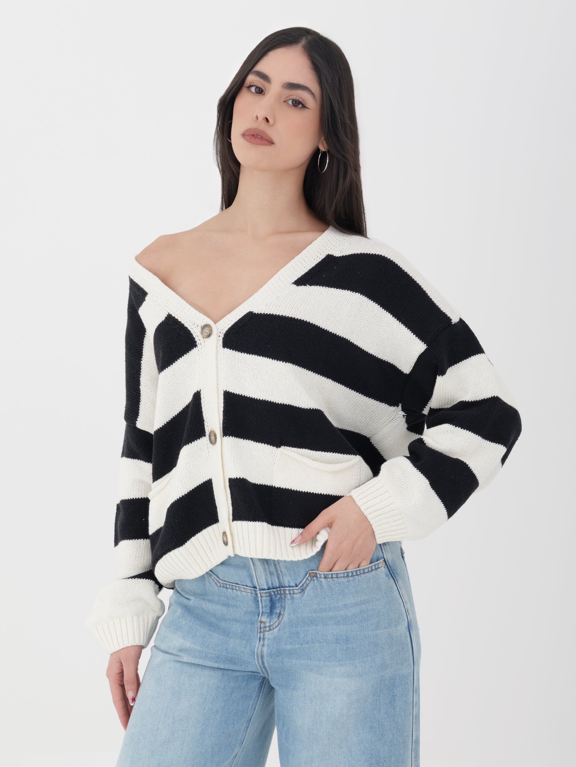Cardigan Tensione in righe