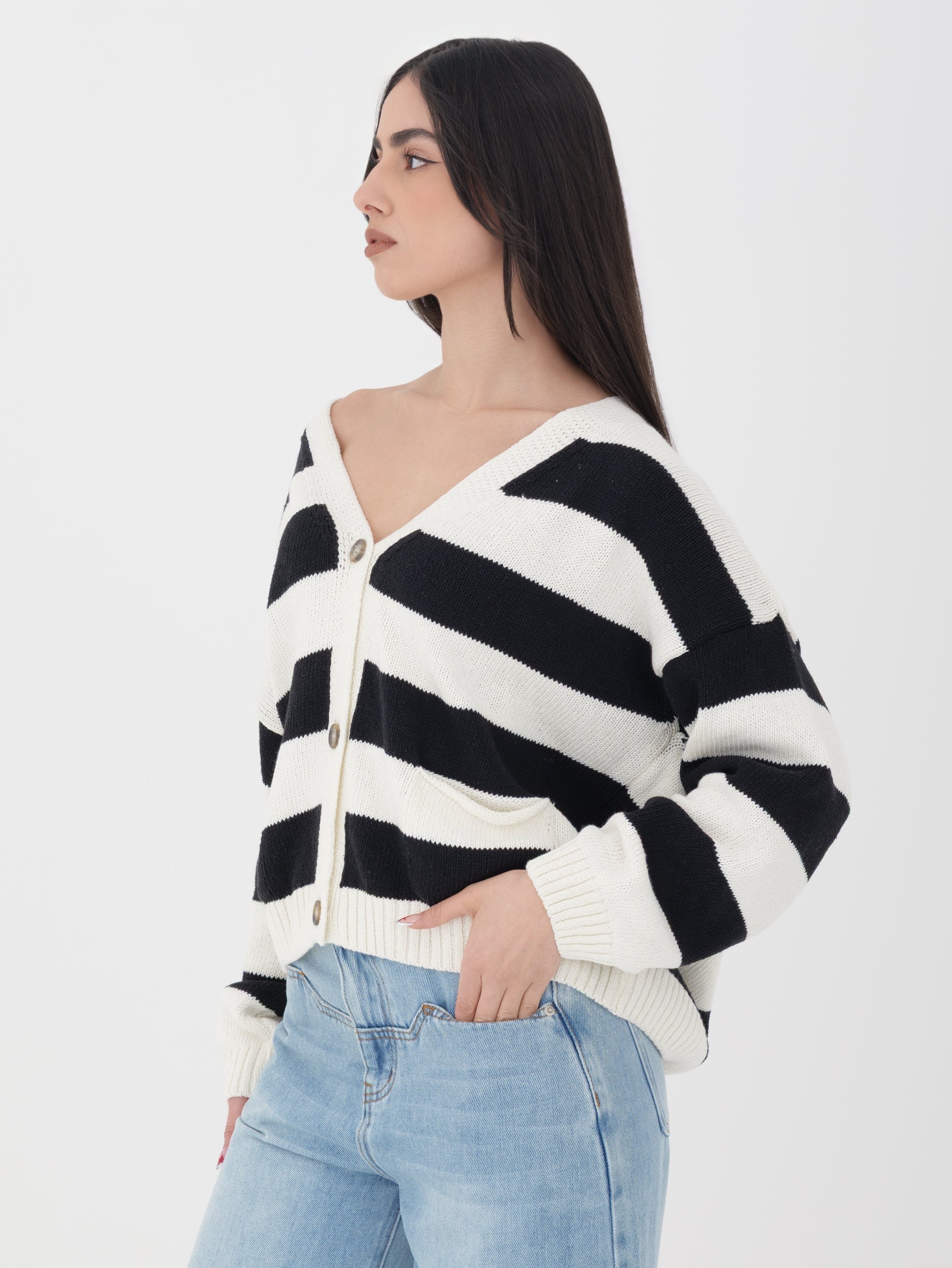 Cardigan Tensione in righe