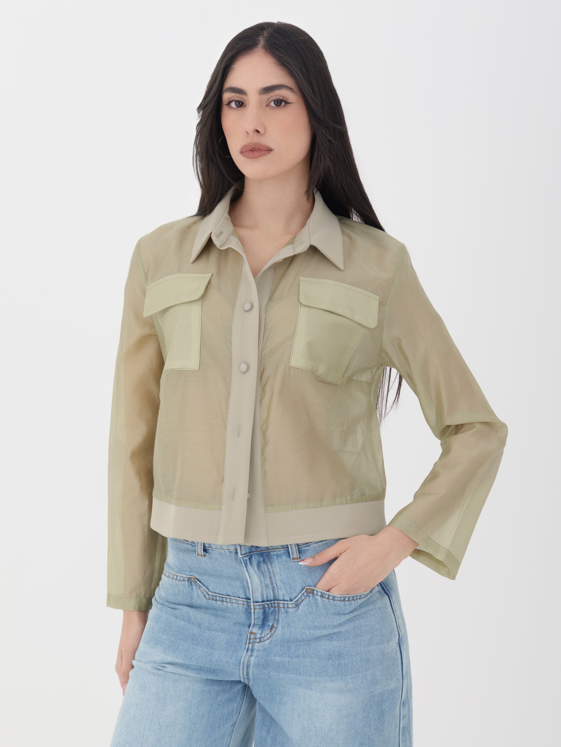 Camicia verde Manuela Riva