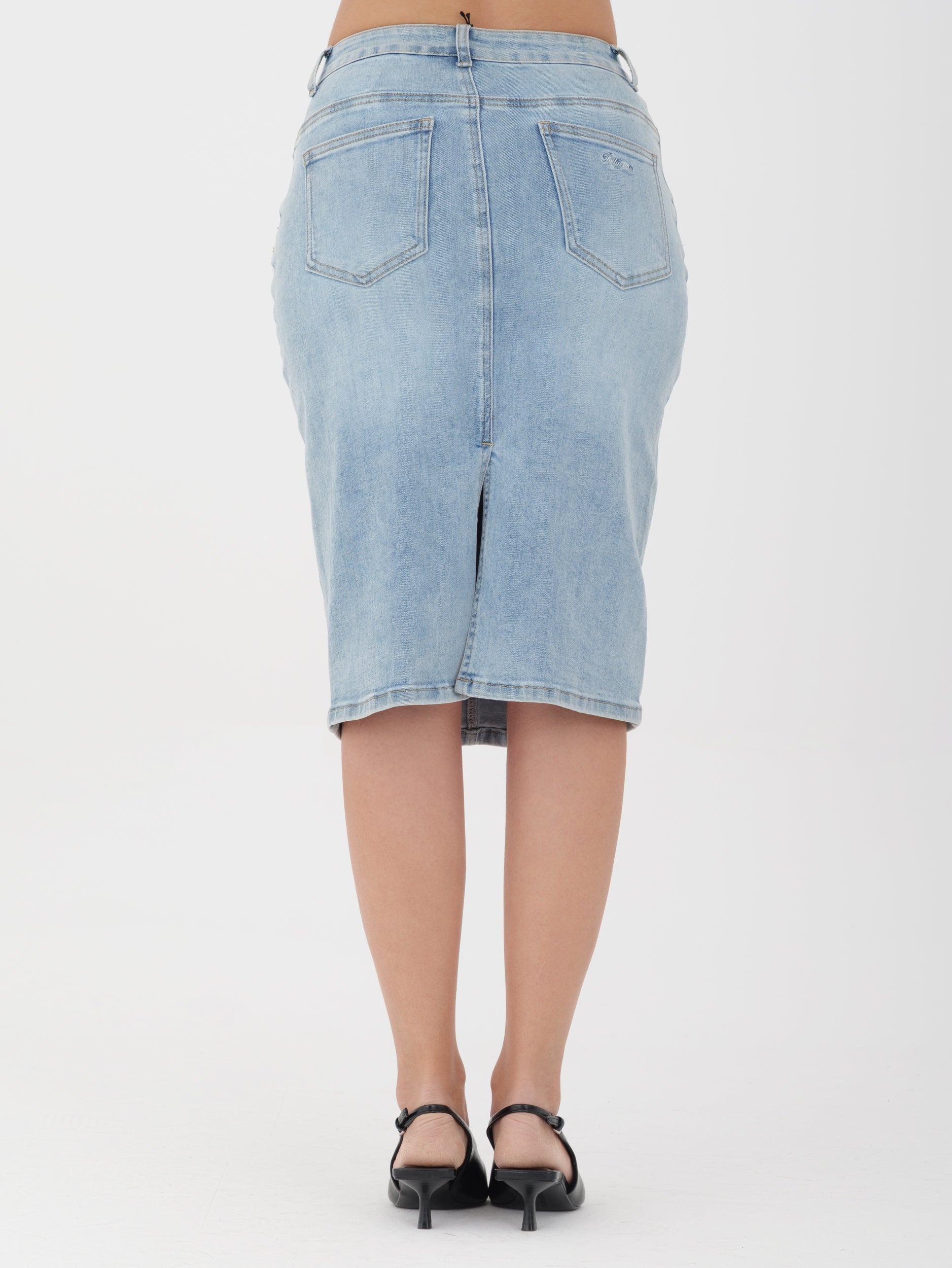 Influencer - Gonna denim midi