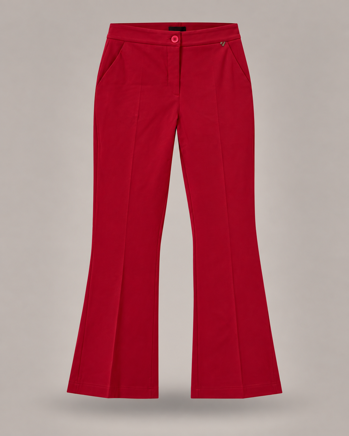 DIXIE - Pantalone Sartoriale Flare Rosso