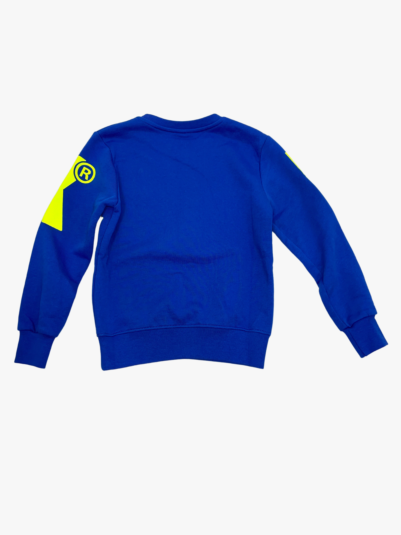 BLUE/GREEN COTTON SWEATSHIRT FOR CHILDREN