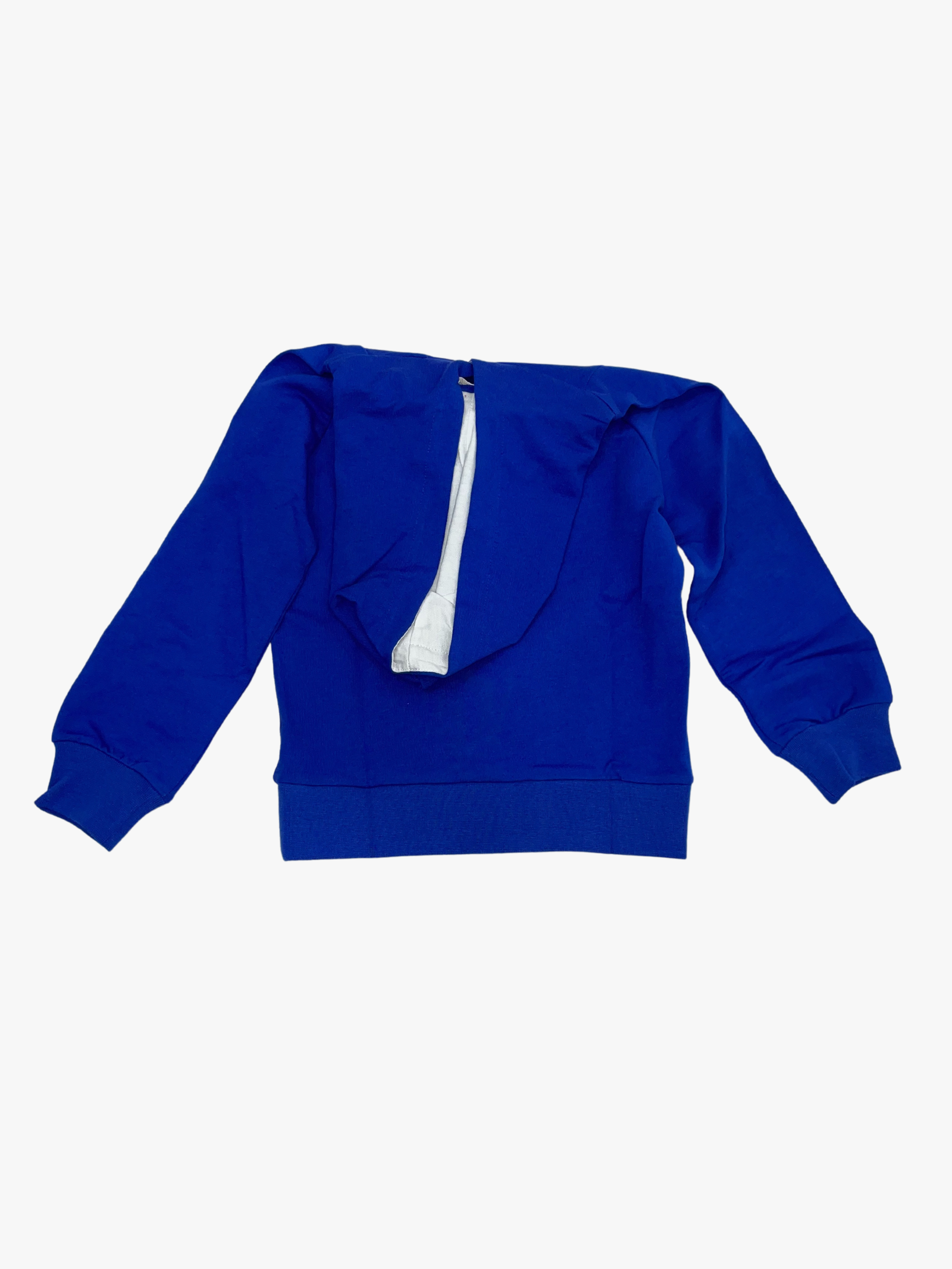 FELPA CON CAPPUCCIO BAMBINO BLU