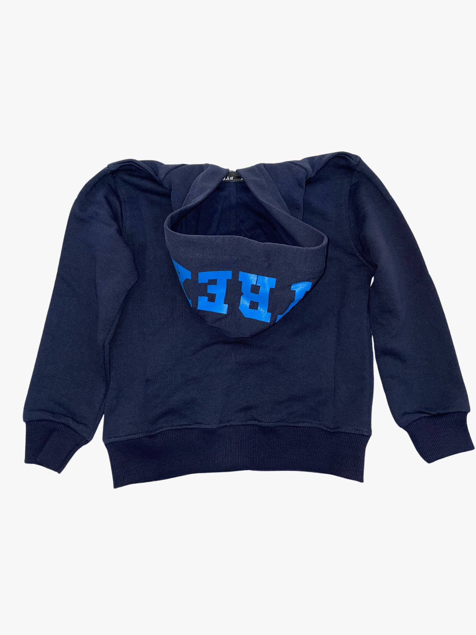 FELPA CON CAPPUCCIO BLU BAMBINO