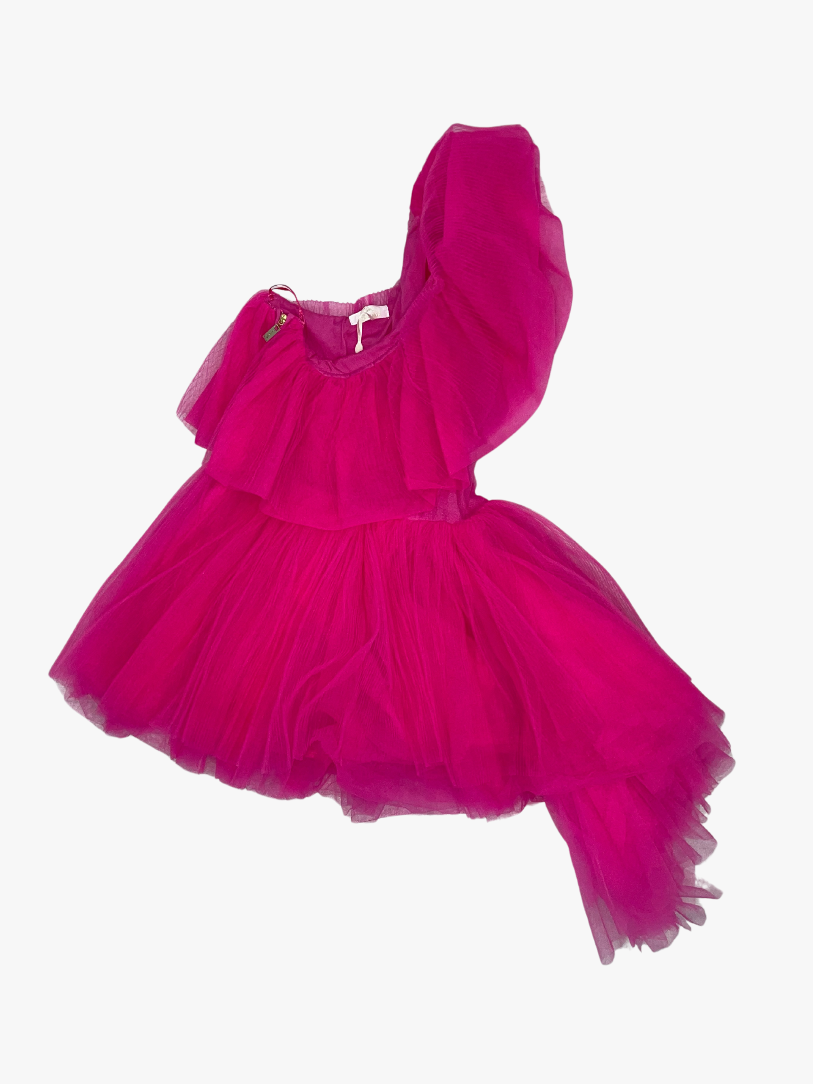 VESTITO IN TULLE BAMBINO FUCSIA