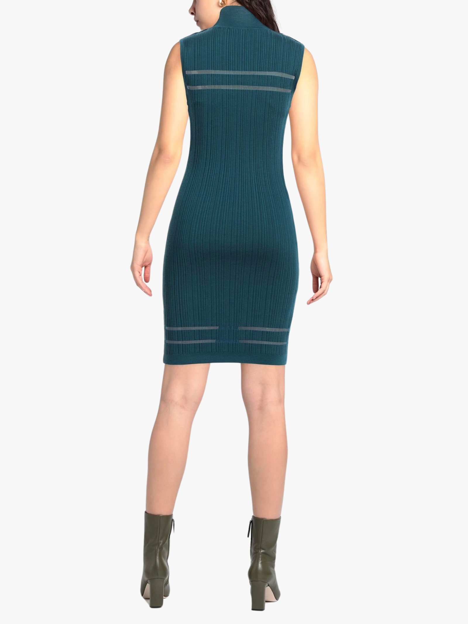 PETROL GREEN SHEATH DRESS