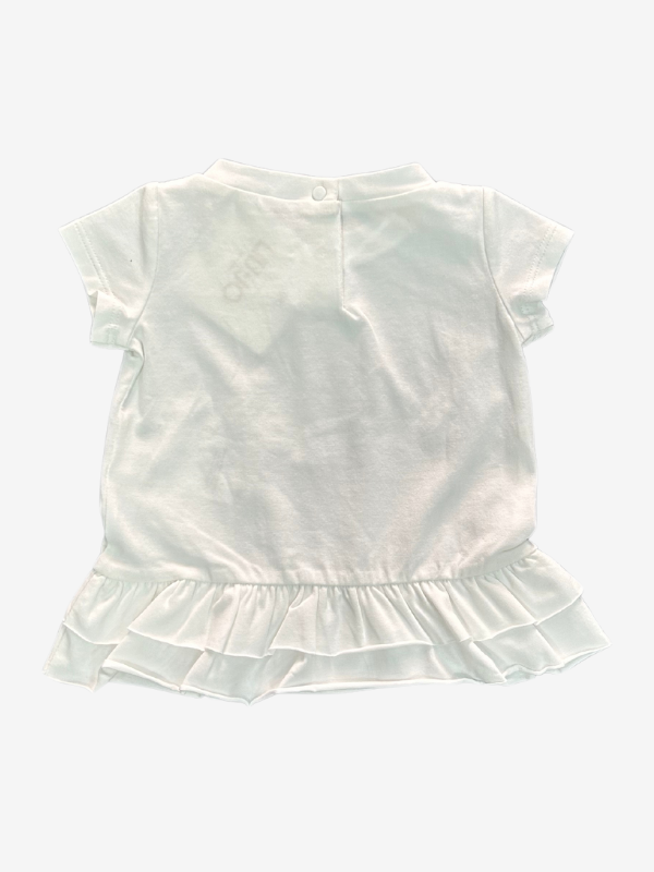 T-SHIRT CON STAMPA BAMBINA BIANCA