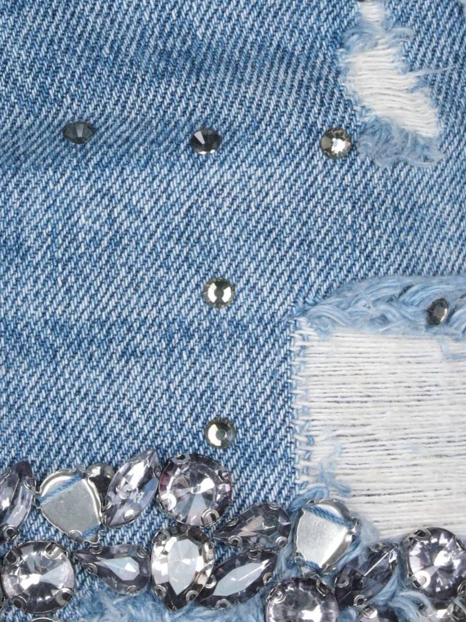 JEANS STRAPPATO STRASS LIU JO