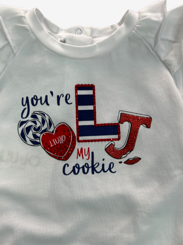 T-SHIRT CON STAMPA BAMBINA BIANCA