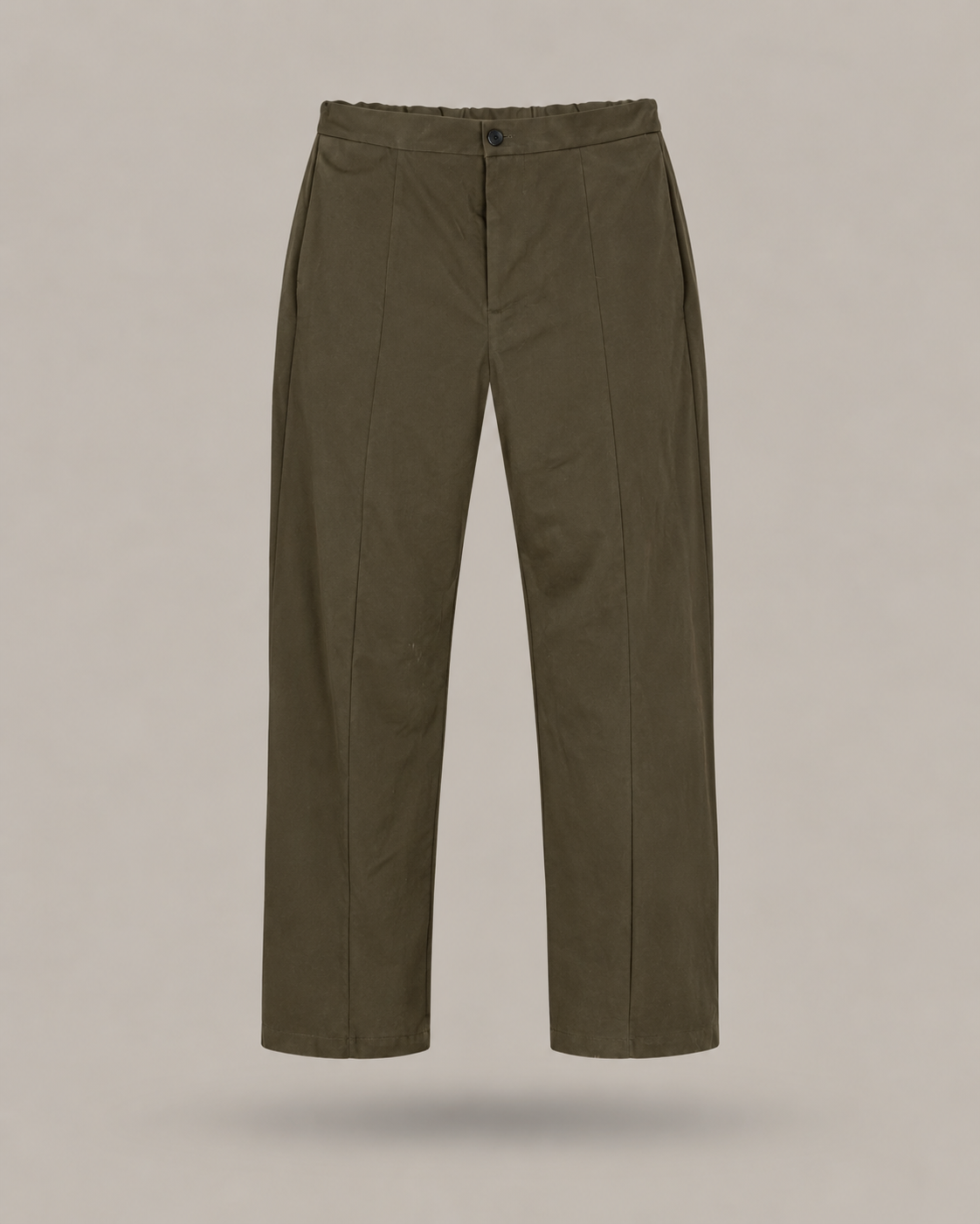 IMPERIAL - pantalone wide leg verde oliva