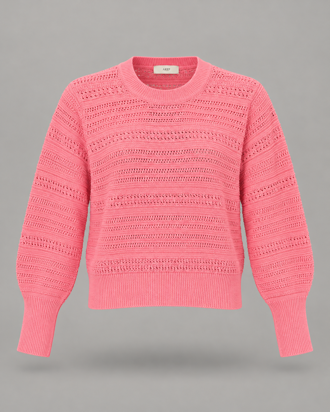 AKEP - Maglia lunga senza maniche a zigzag lime, nero e argento