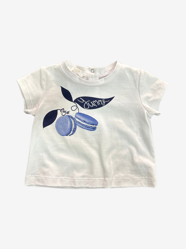 T-SHIRT CON STAMPA BAMBINA BIANCA