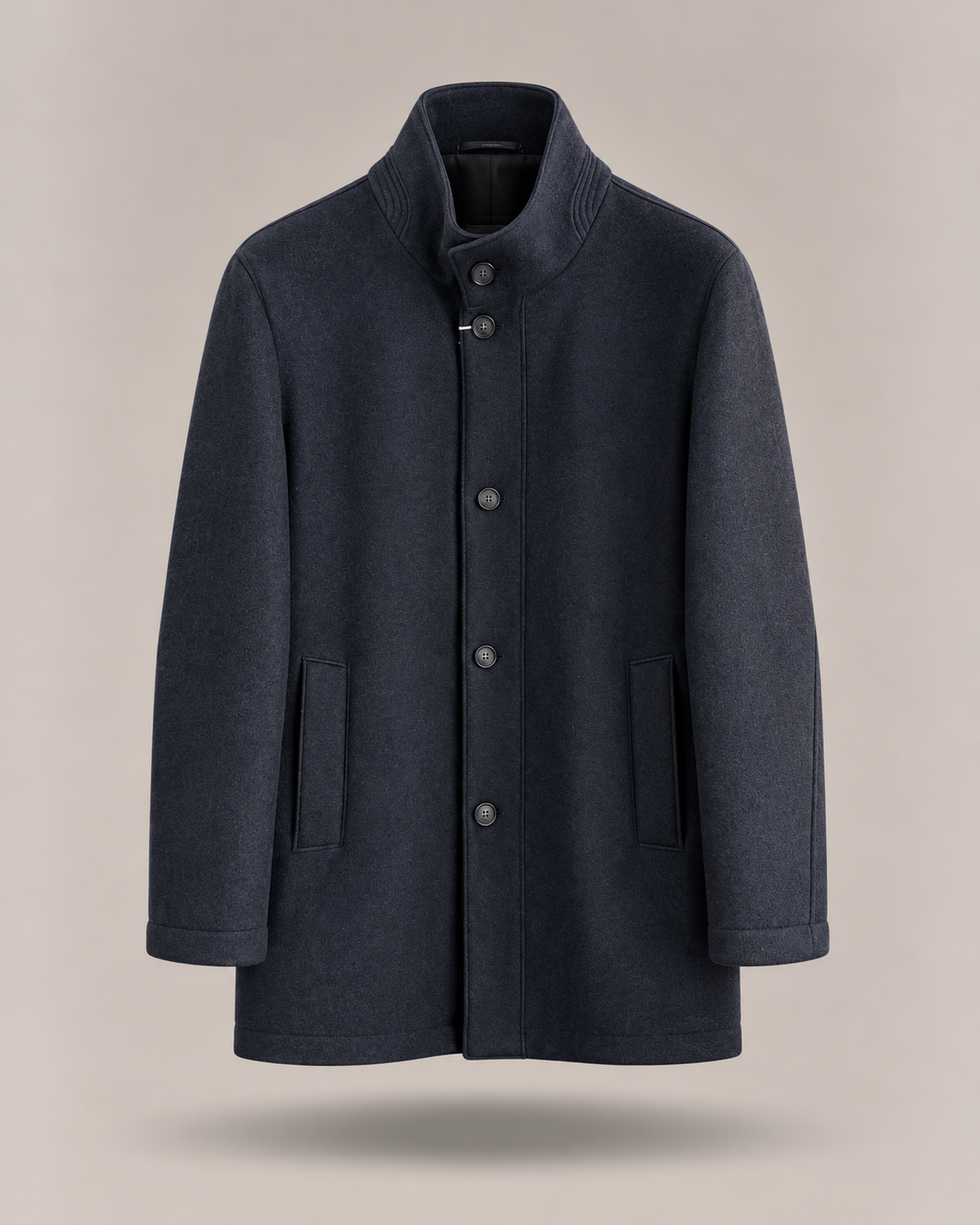 DIGEL MOVE — Cappotto blu navy con collo alto