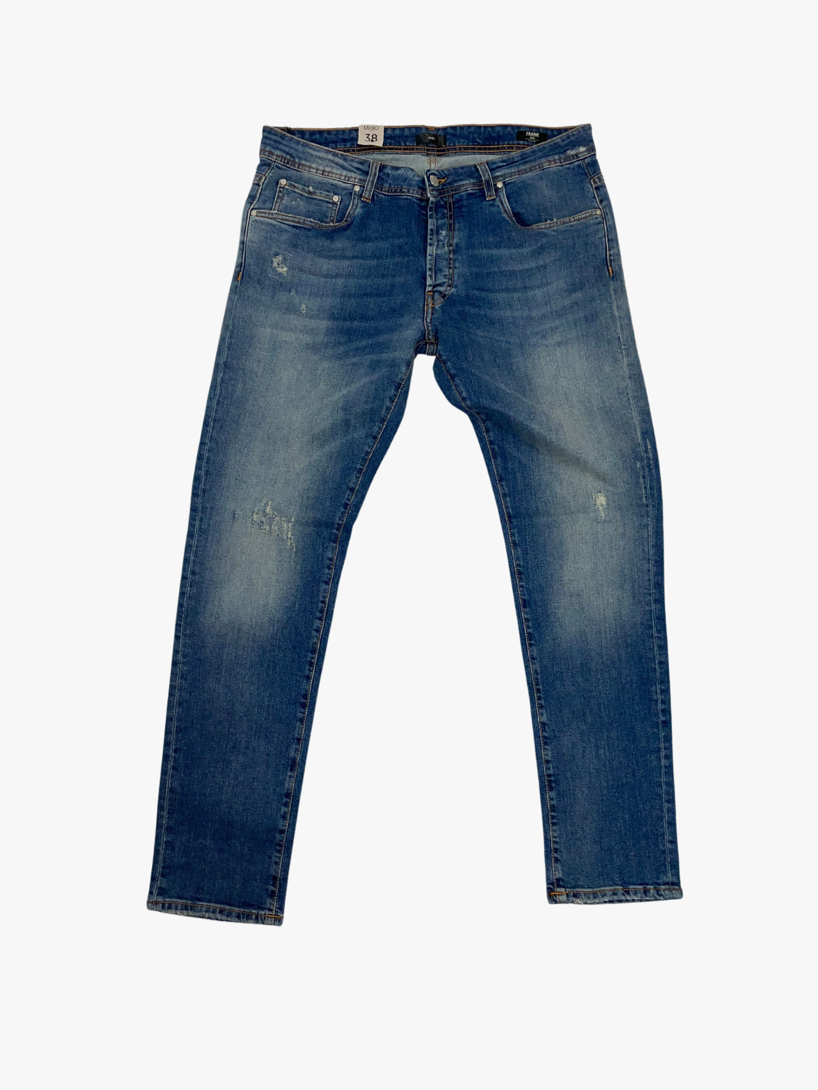 SLIM FIT DARK WASH JEANS