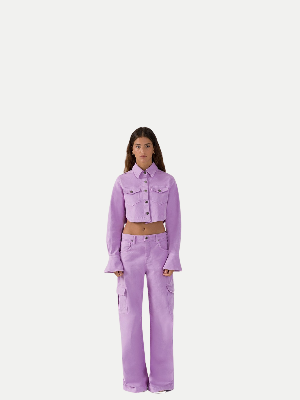 Giacca denim crop Weili Zheng