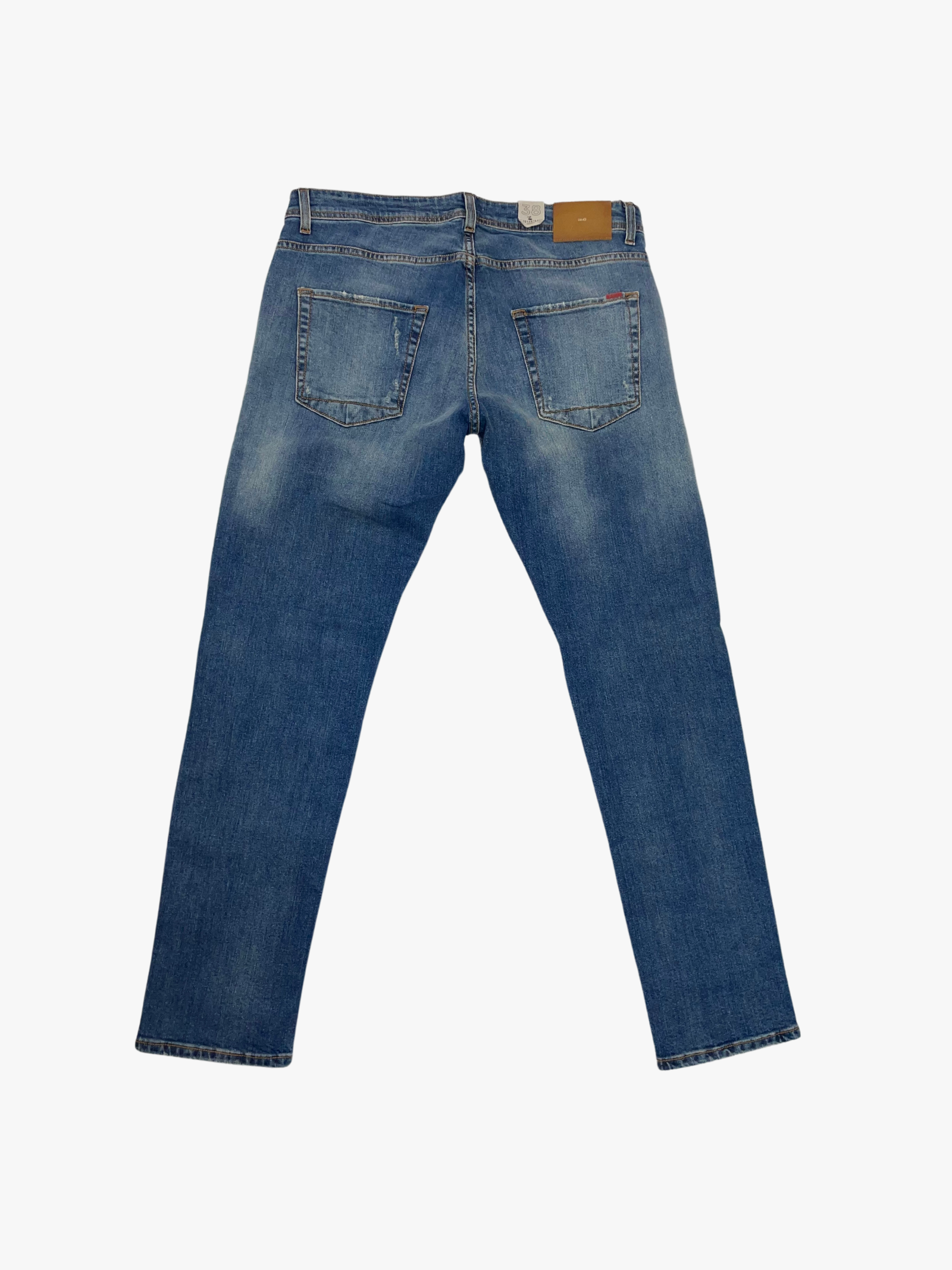 SLIM FIT DARK WASH JEANS