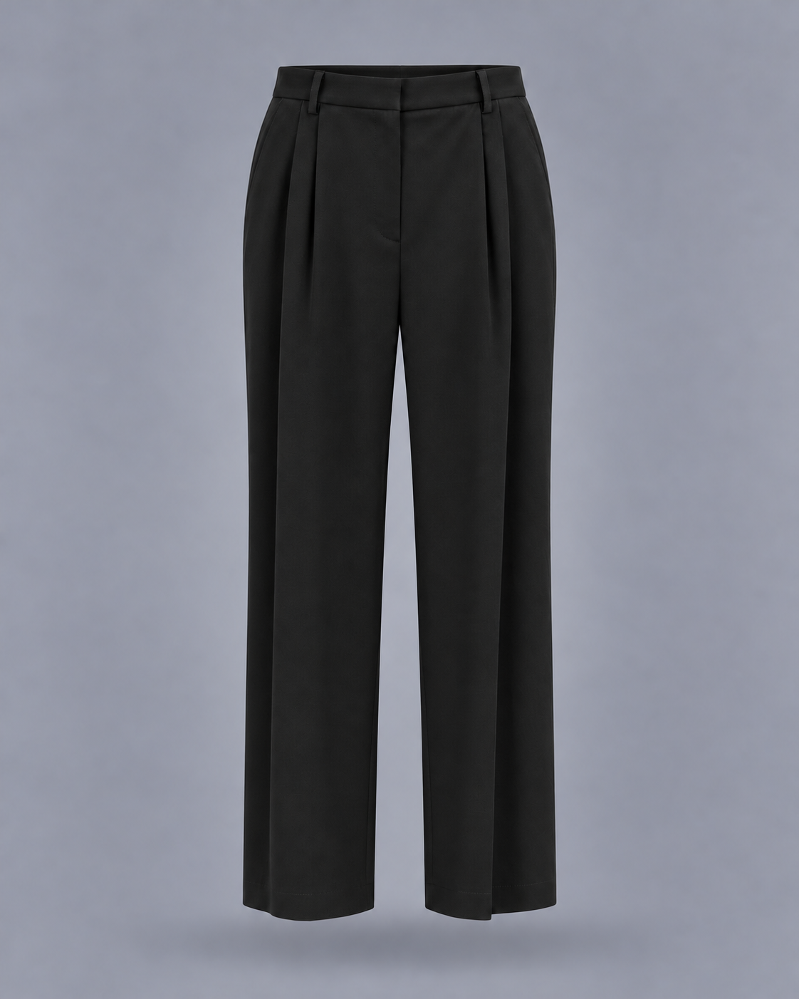 AKEP - Pantaloni neri sartoriali a gamba ampia