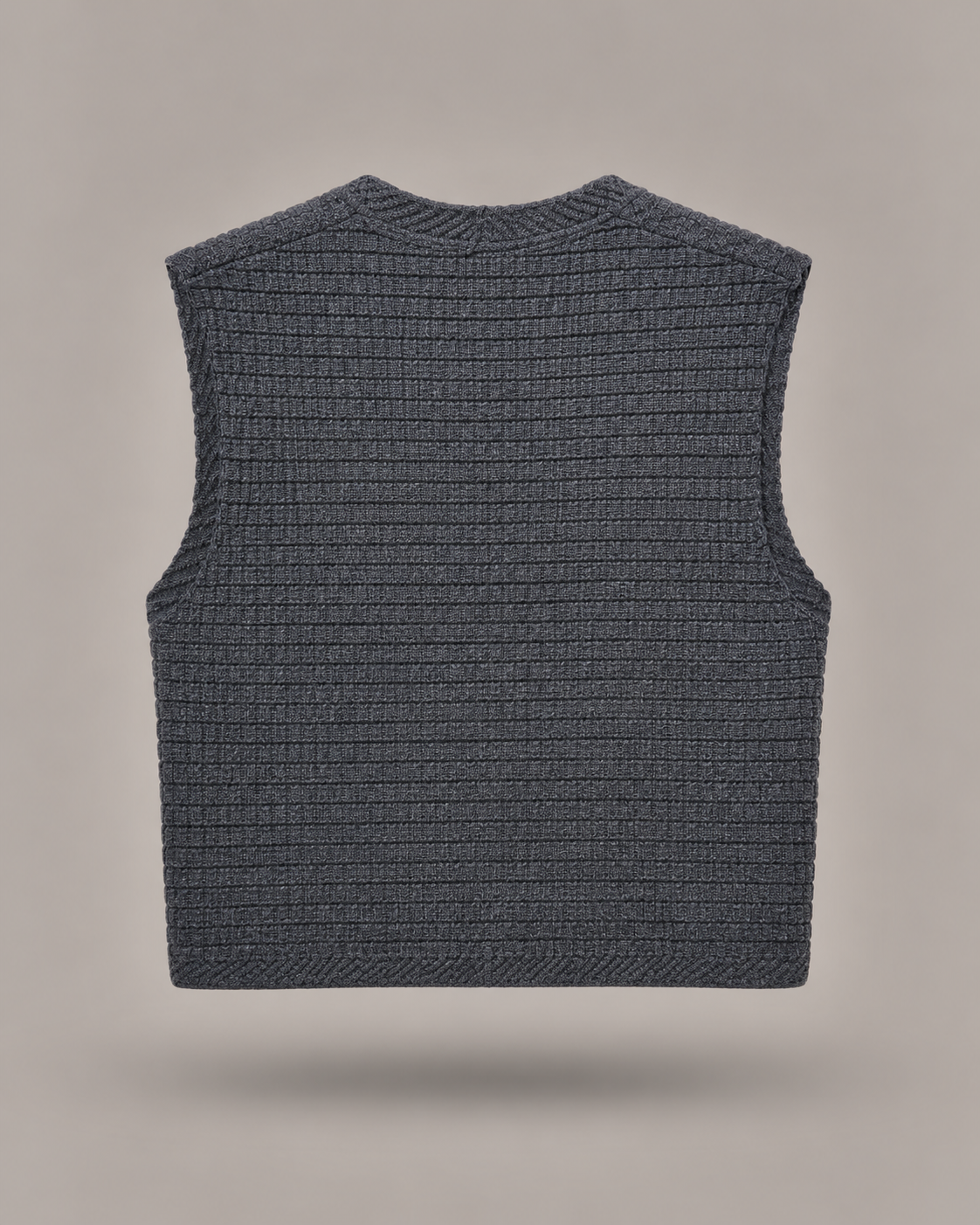 DIXIE - Gilet Knit Grigio