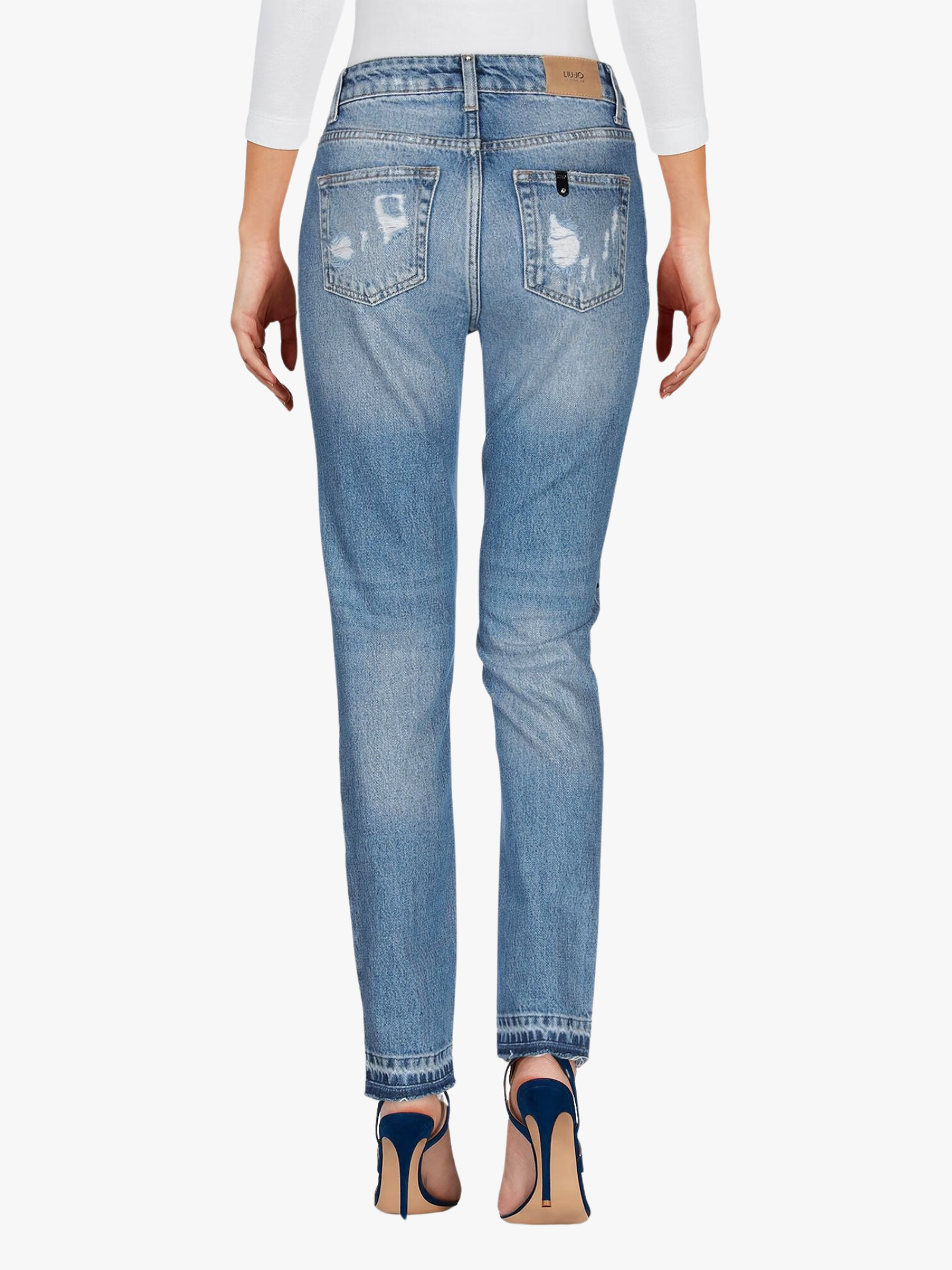 JEANS STRAPPATO STRASS LIU JO