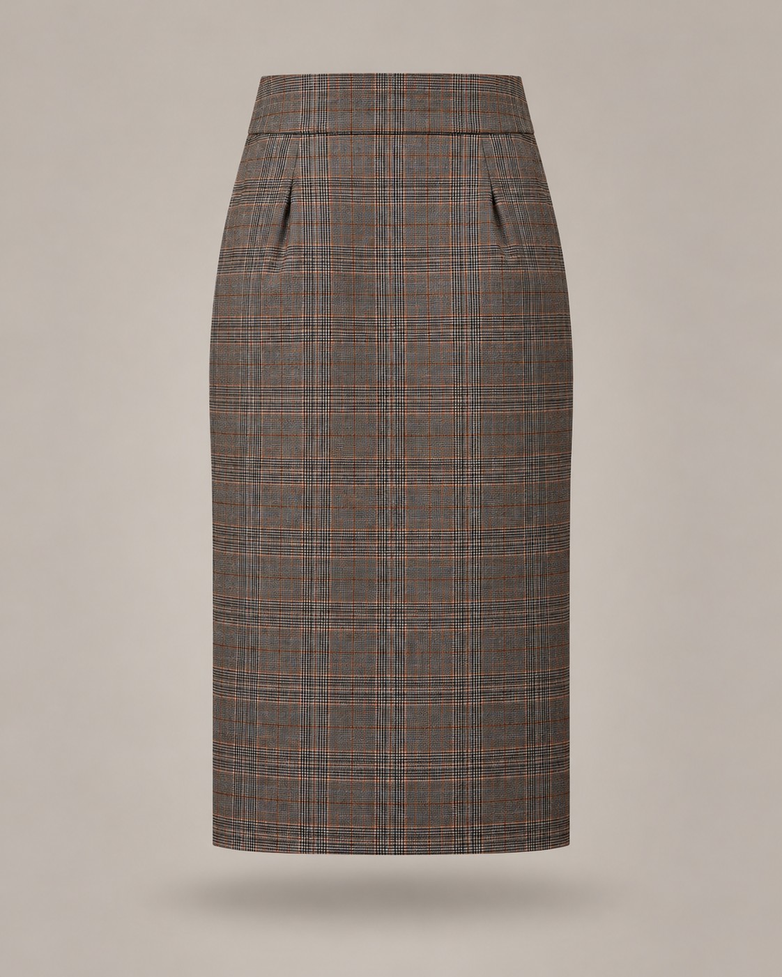 DIXIE - Gonna Midi Tartan con Doppia Fibbia