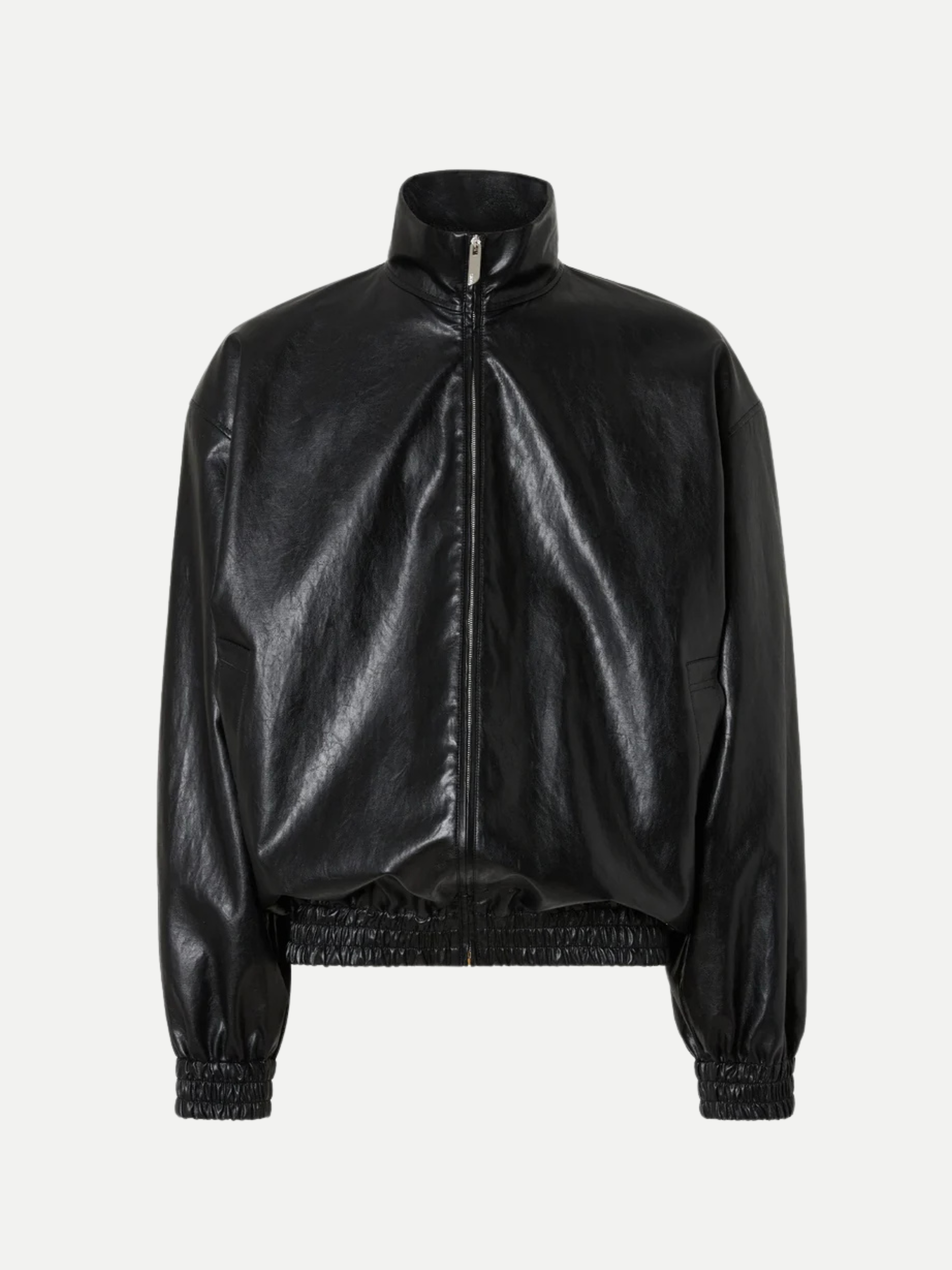 GCDS FAUX LEATHER OVERSIZED JACKET