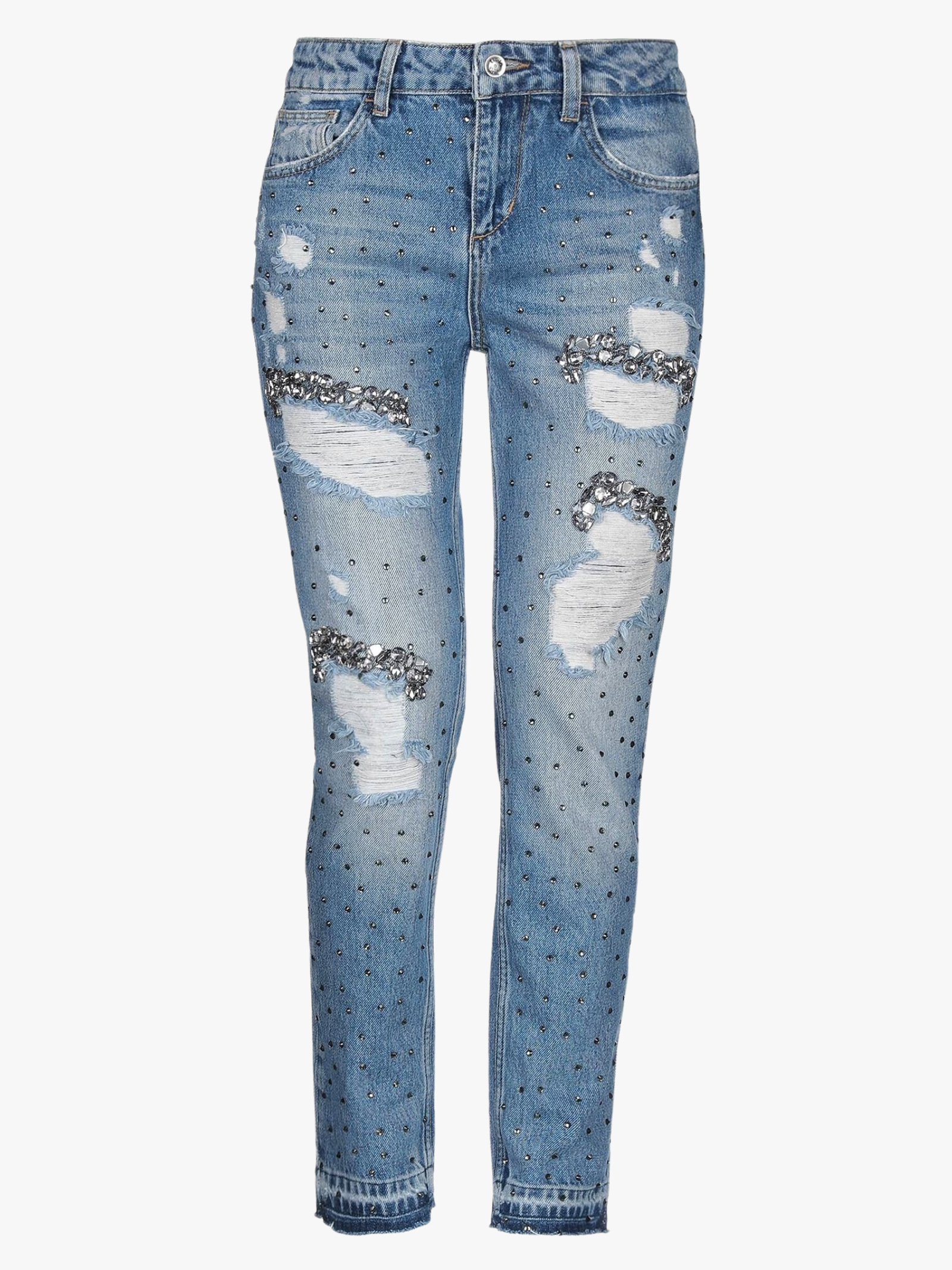 JEANS STRAPPATO STRASS LIU JO