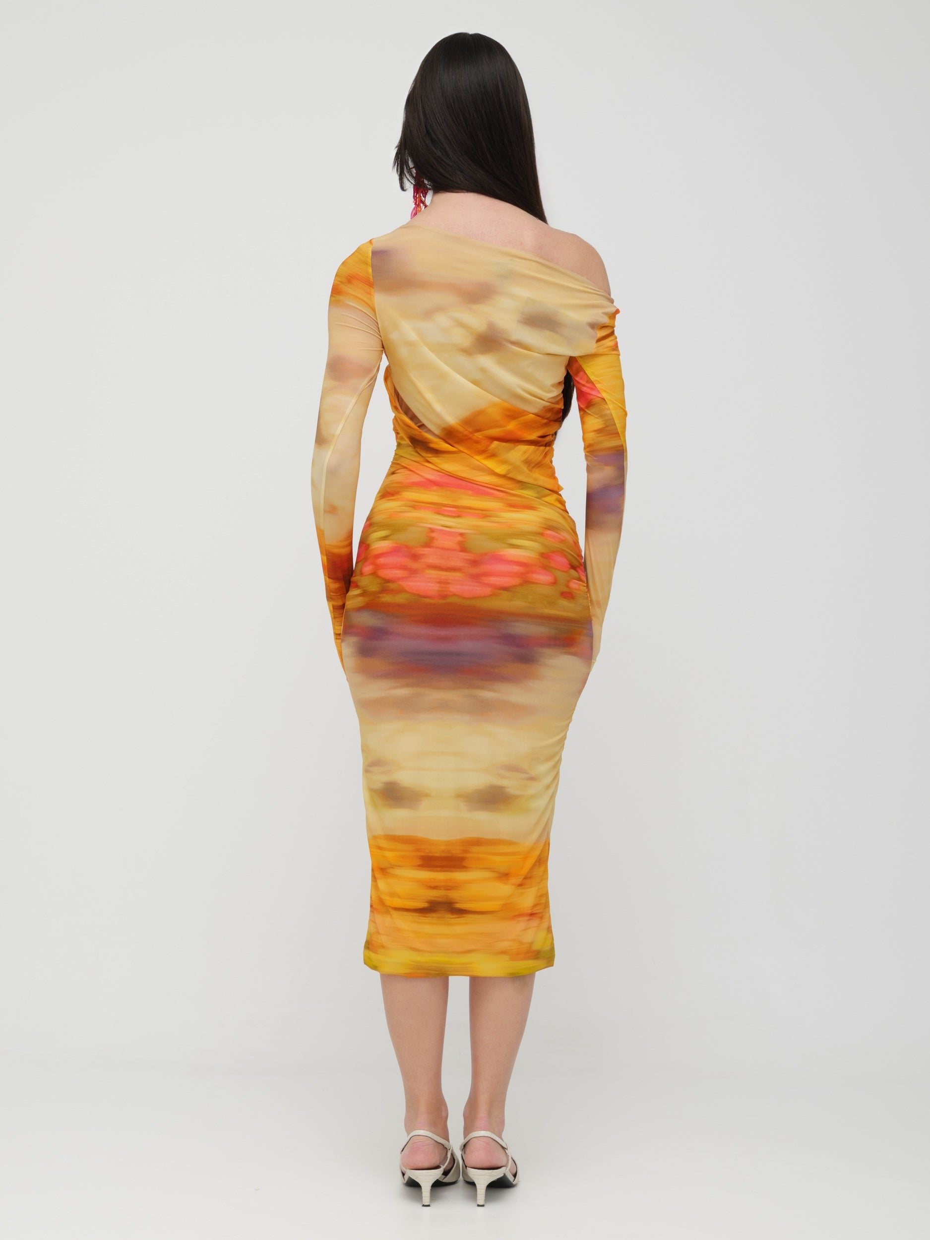 PINKO - abito Midi modello Beggin in jersey