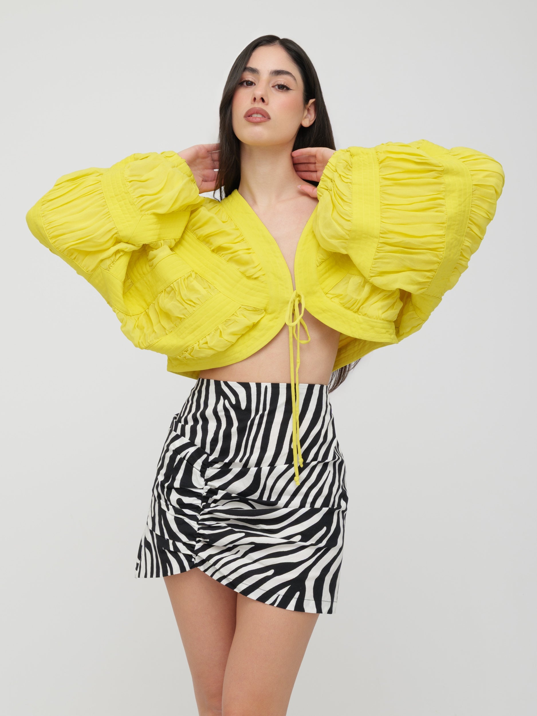 BLUGIRL | BLUMARINE - blusa maniche a sbuffo