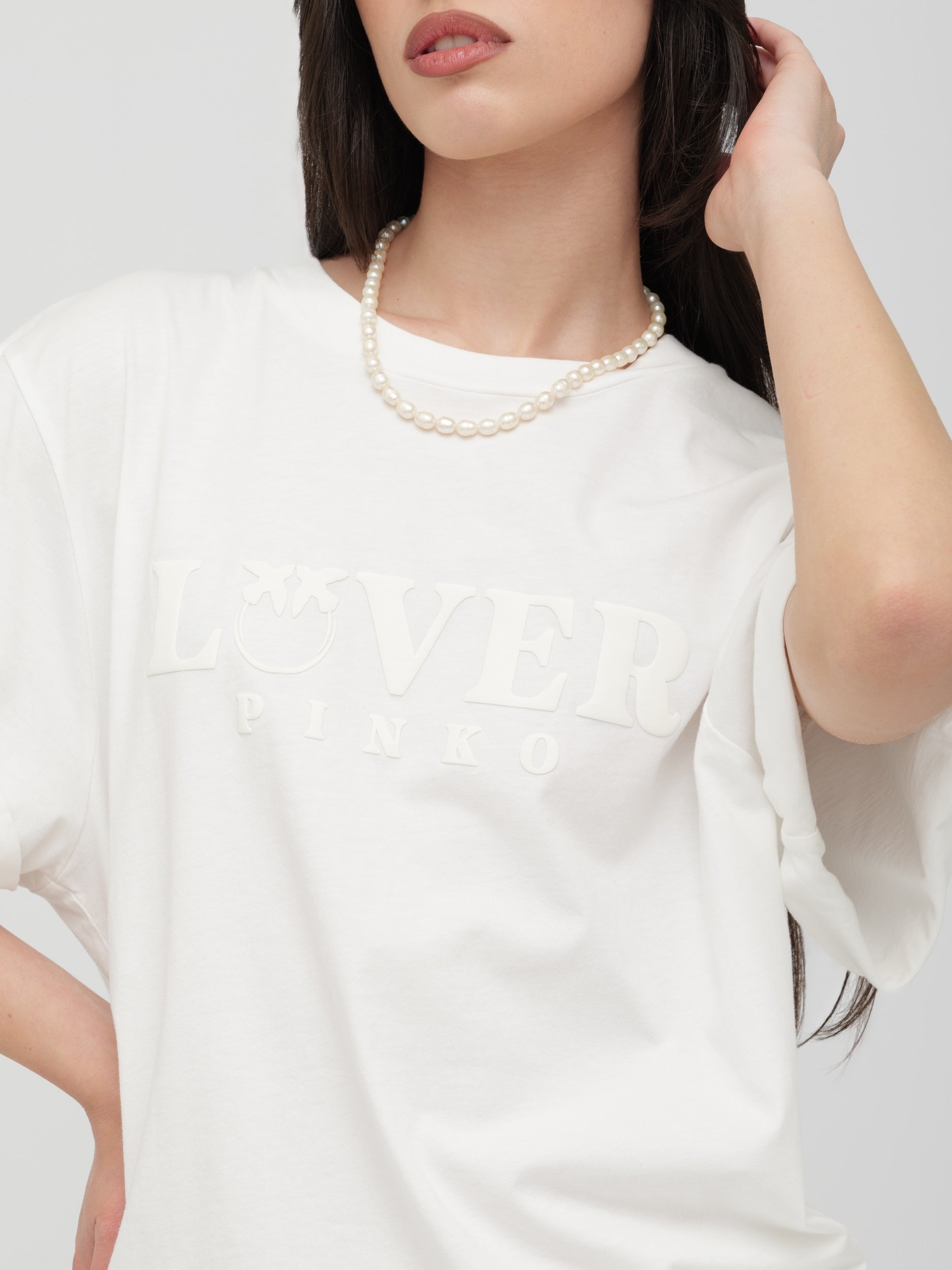 PINKO - t- shirt over White