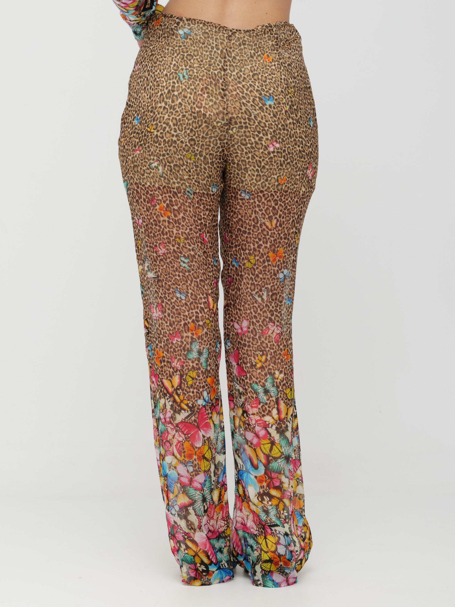 BLUGIRL | BLUMARINE - pantalone wide leg fantasia animalier