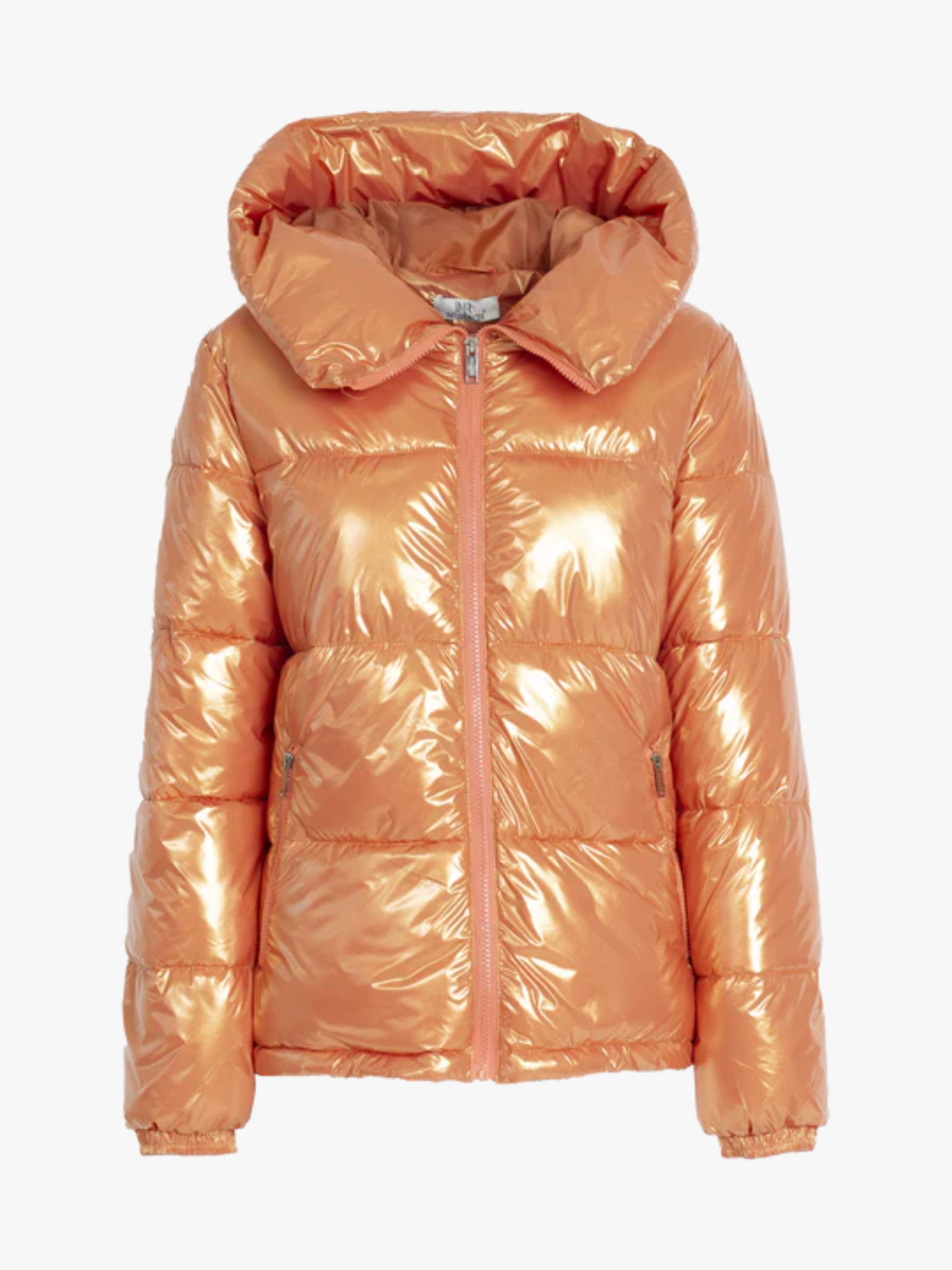 PIUMINO CON CAPPUCCIO ARANCIO