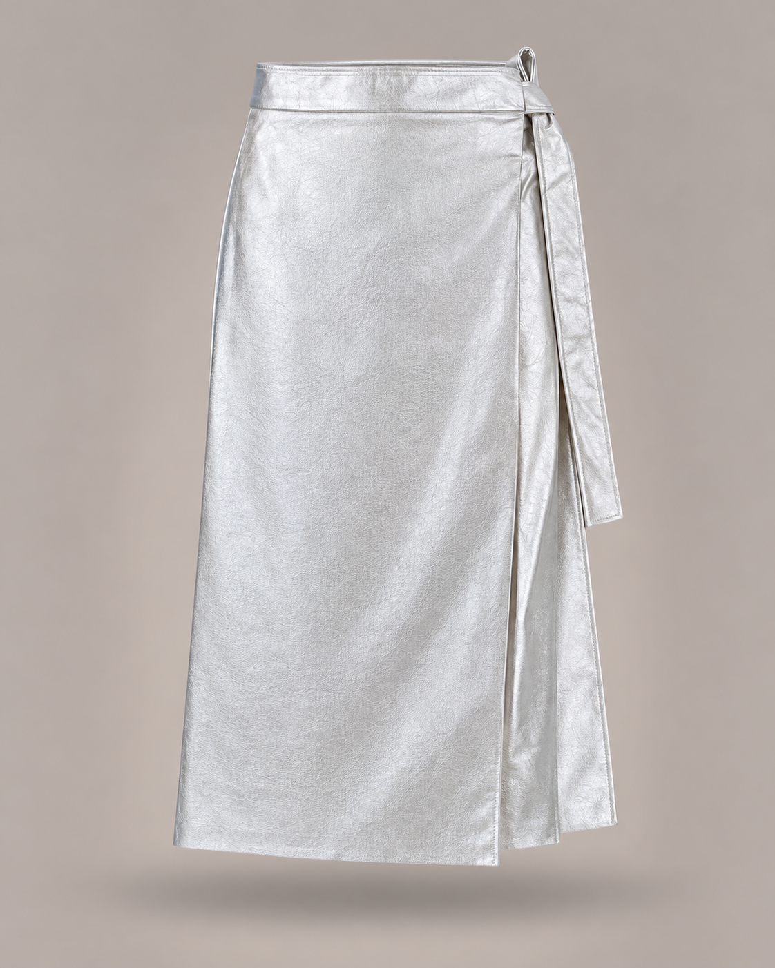 DIXIE - Gonna Midi Metallic Silver