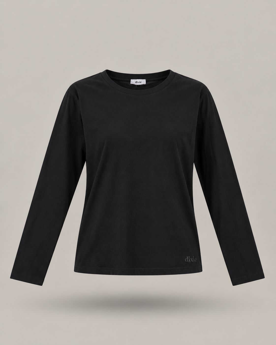 DIXIE - maglia nera a maniche lunghe