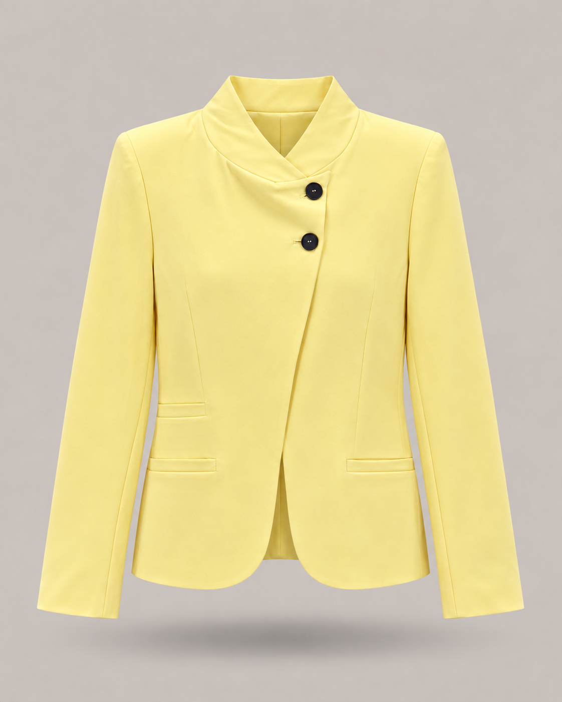 HAVEONE - blazer giallo taglio asimmetrico