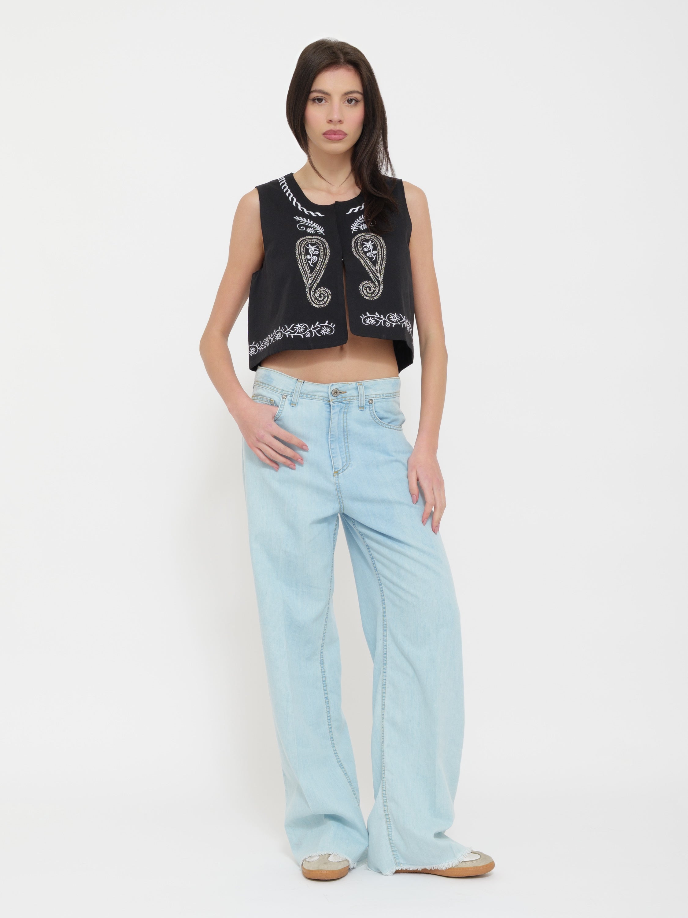 Gilet dettaglio cuciture Dixie