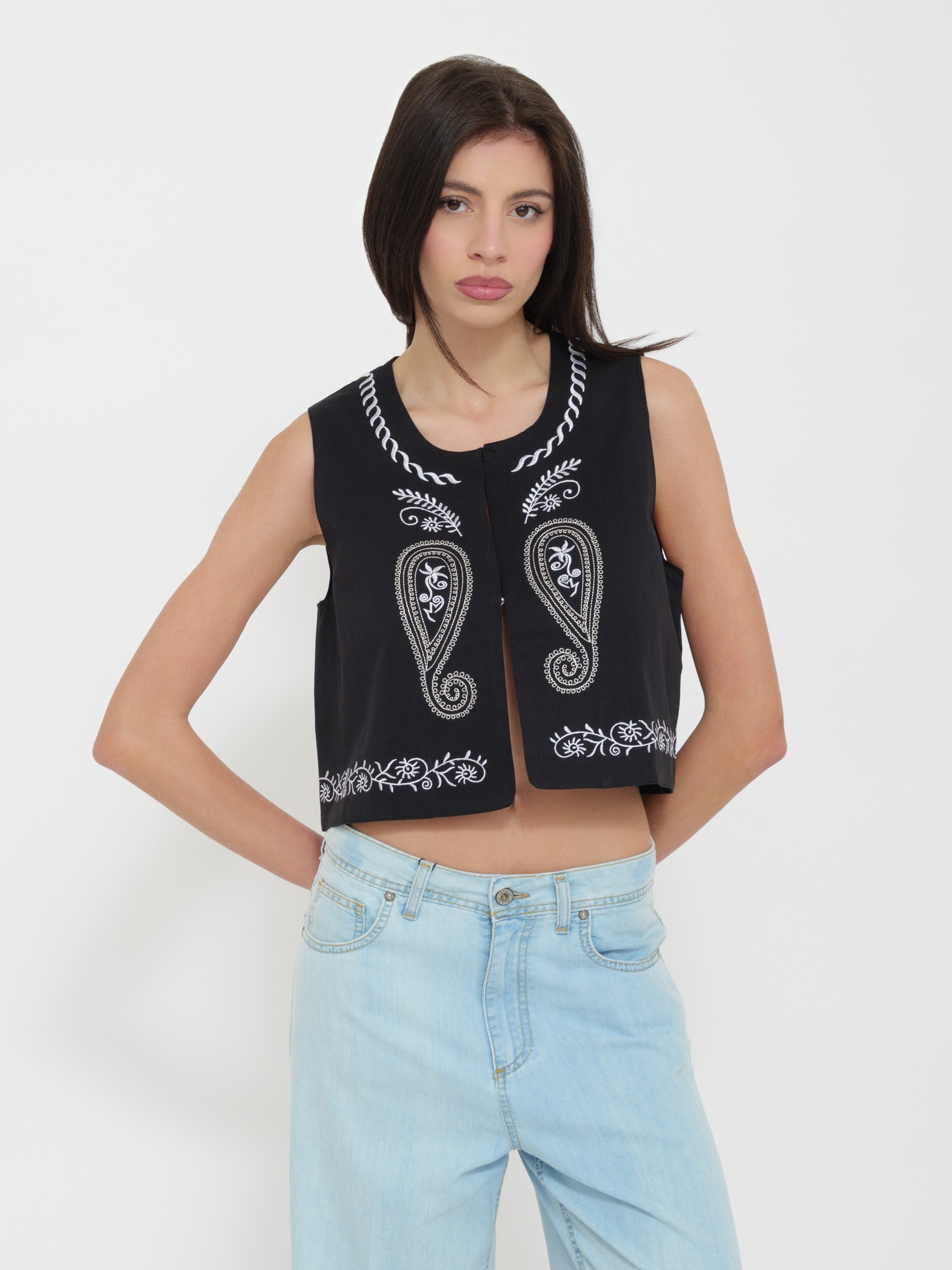 Gilet dettaglio cuciture Dixie