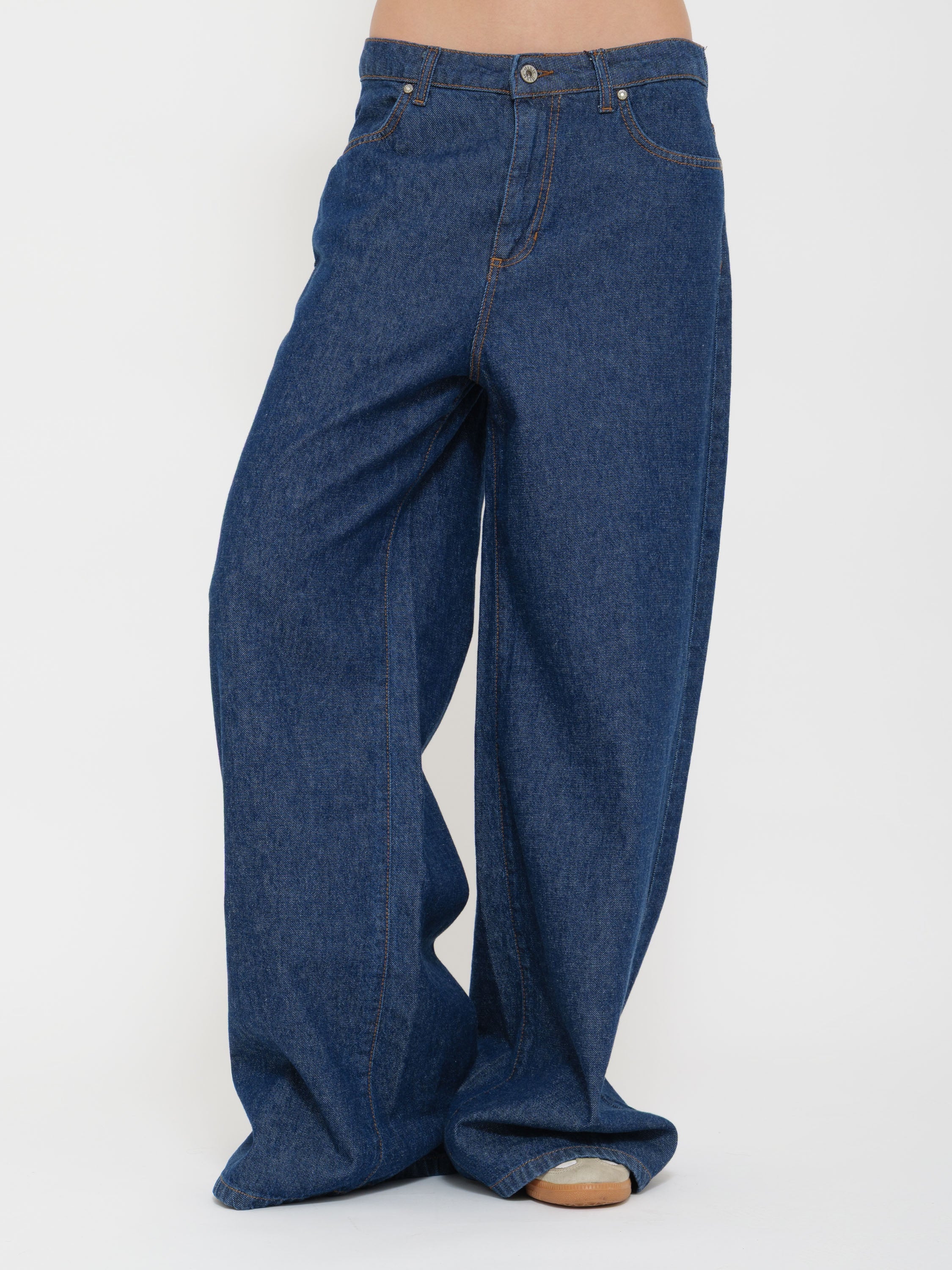 Jeans vita bassa blu Dixie